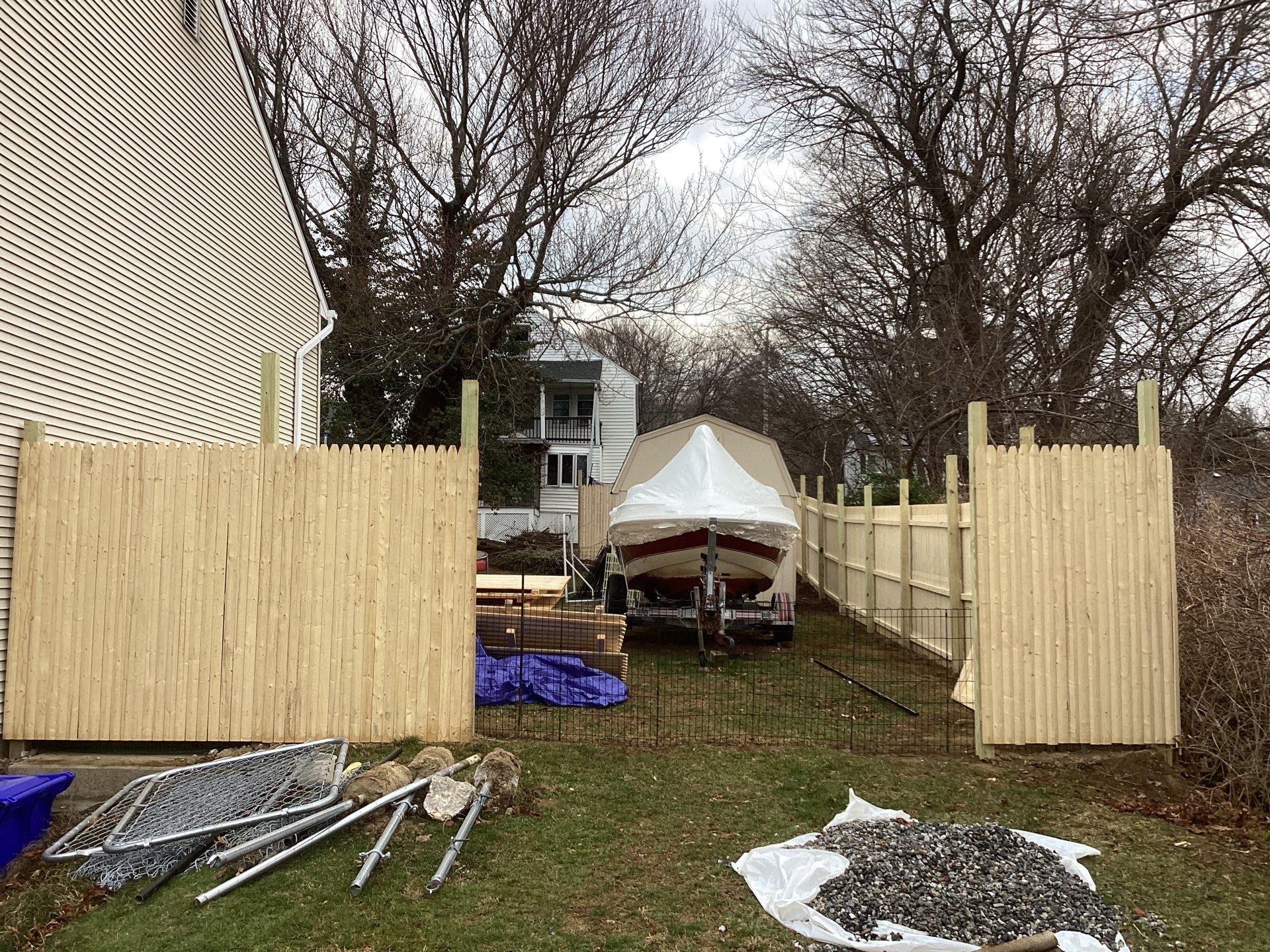 Replacement Wood Fence and Gates  by DiGiorgi Roofing and Siding Inc