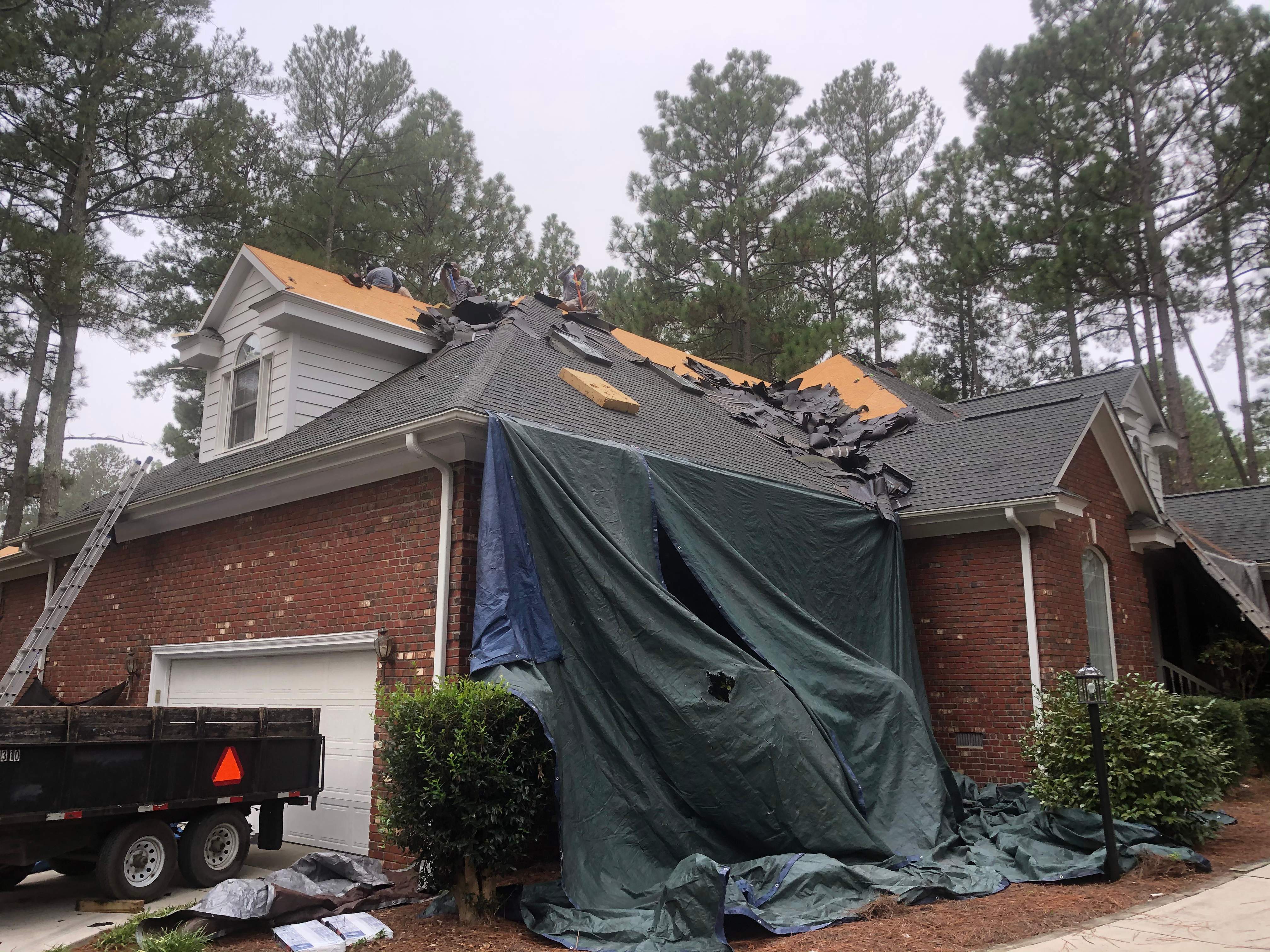 Residential Roofing Repair / Hail Damage by American Roofing NC