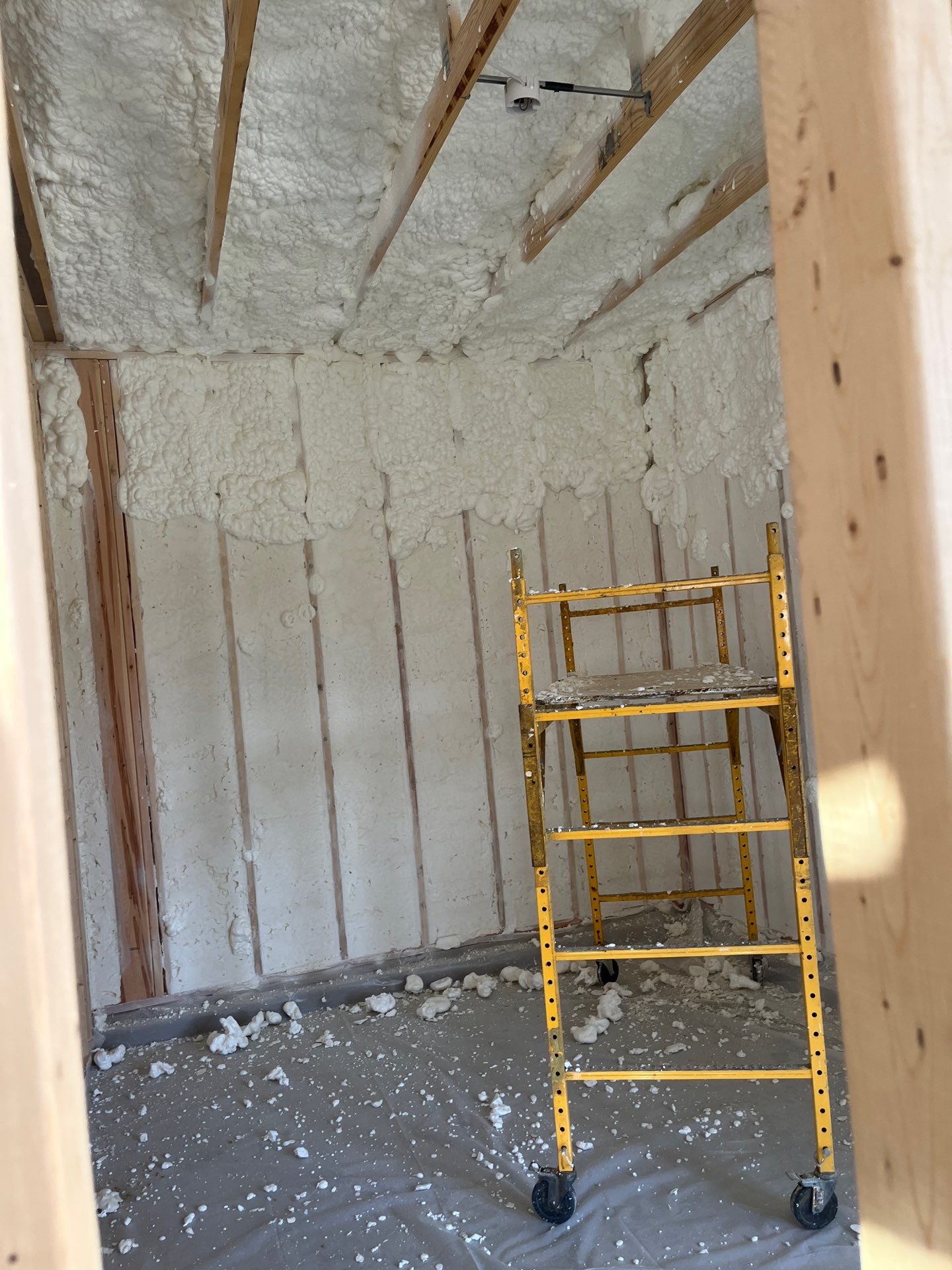 New Construction using open cell spray foam by NYS Foam & Energy