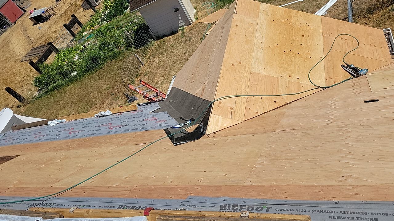 Residential Roofing Installation using IKO Dynasty (Color: Frostone Grey) by Orezona Building & Roofing Company, Inc.
