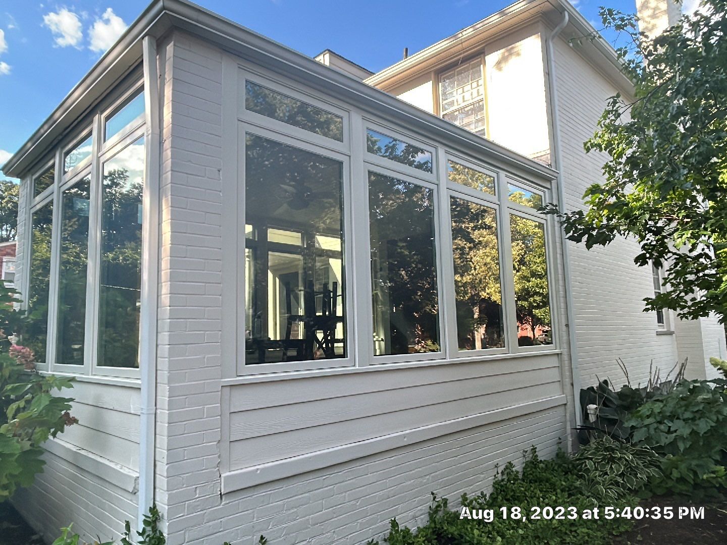 Window Installation using Andersen Windows E-Series with aluminum clad by Smart Roof
