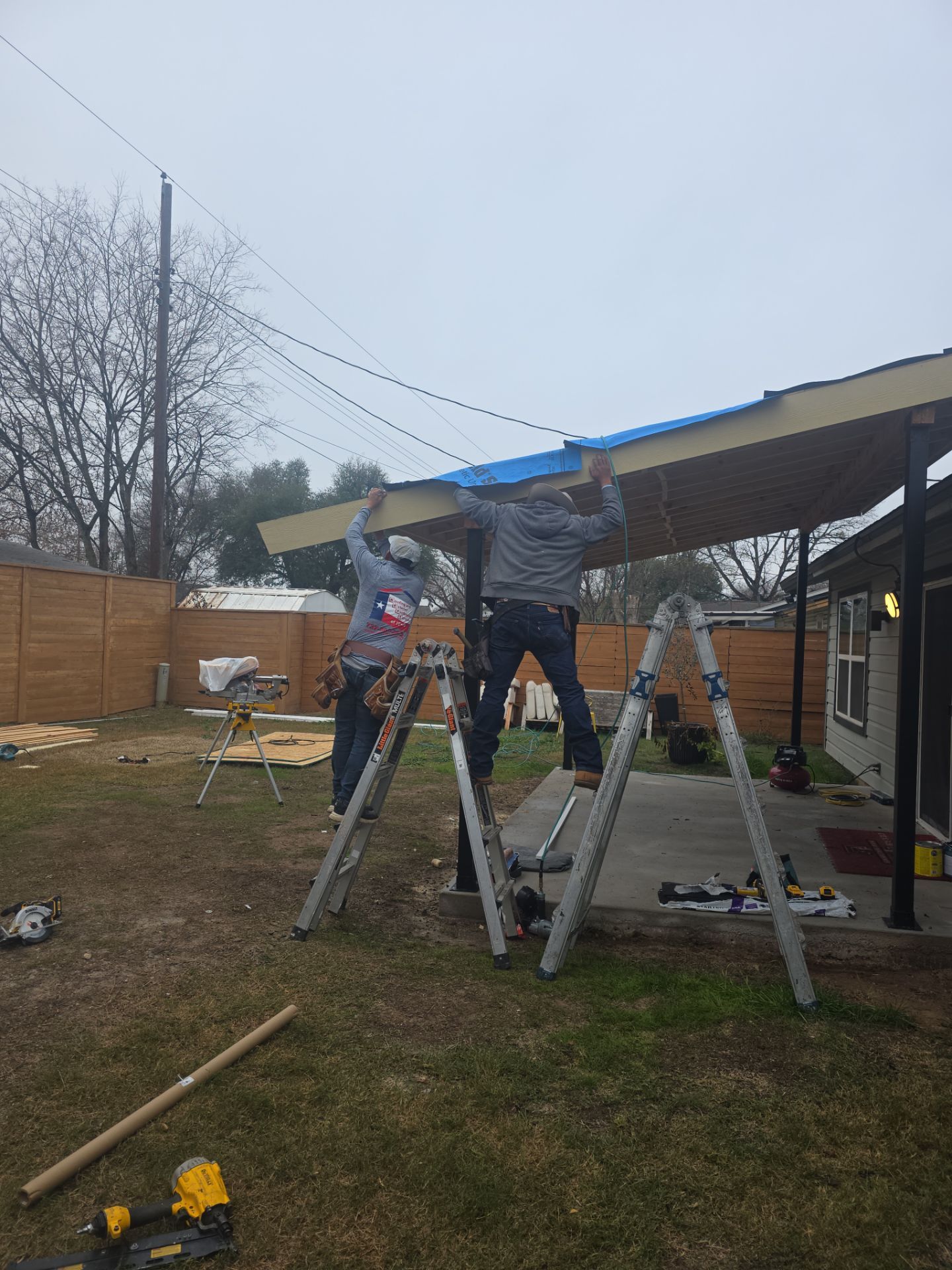 Custom patio for under 20. by REPS OF TEXAS