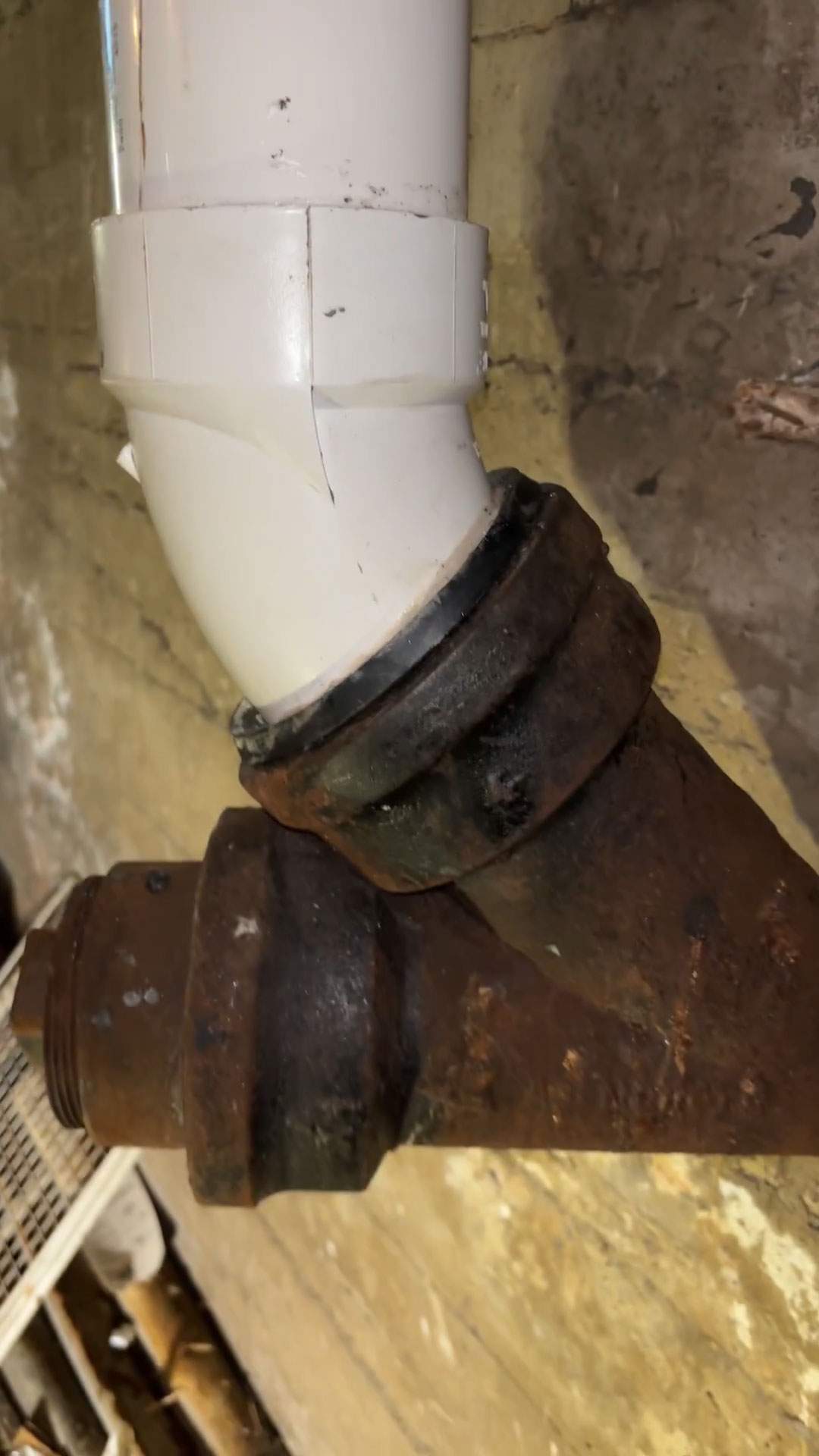 Basement Main Drain Leak Repair — Salem, MA.  by FAGONE MECHANICAL