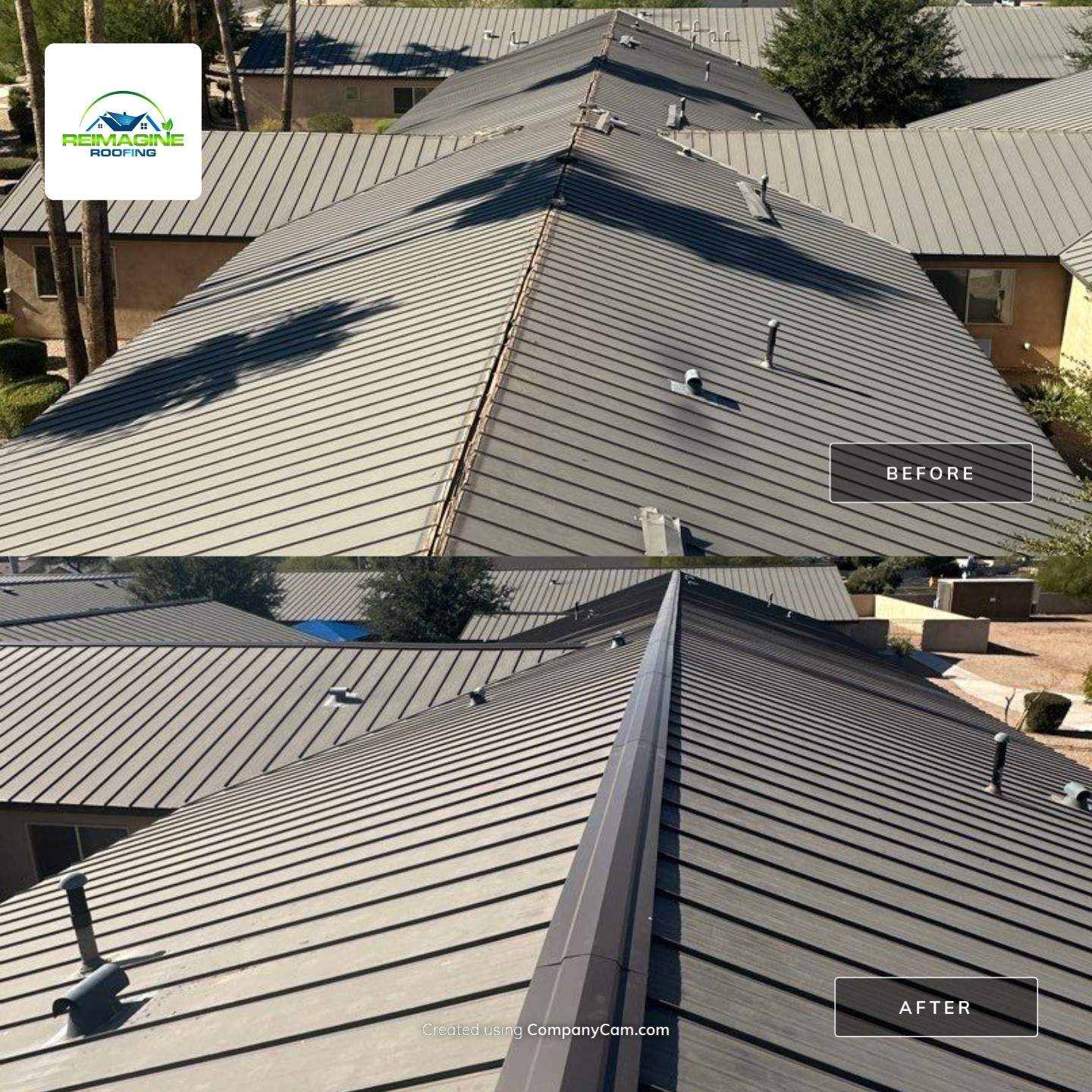 Matte Gray Standing Seam by Reimagine Roofing