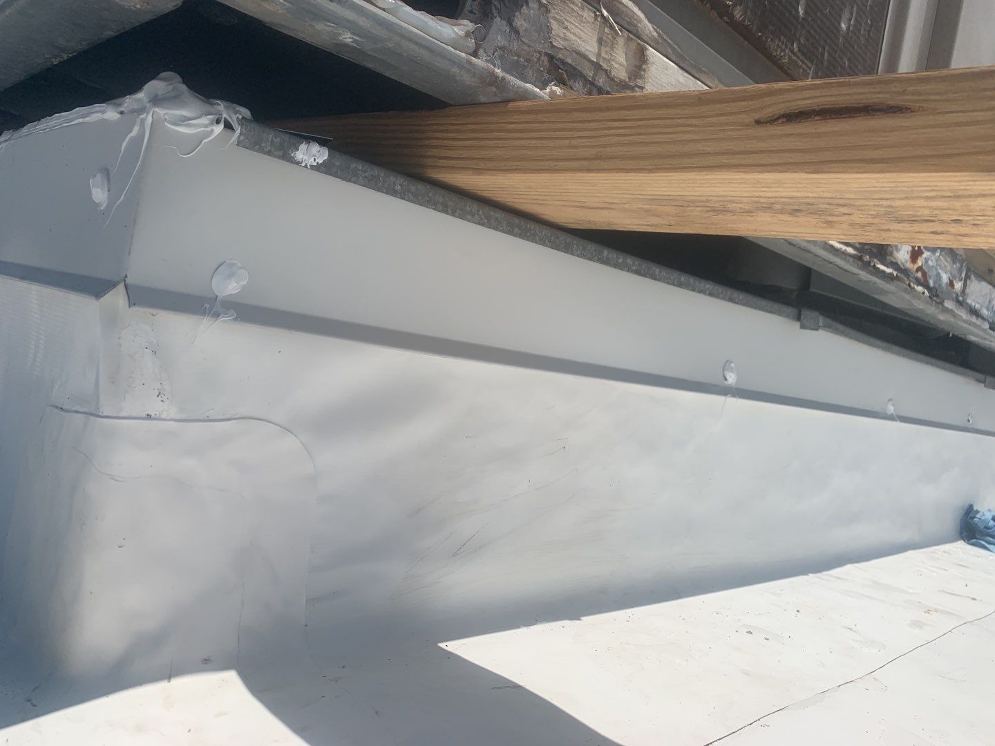 Commercial Roofing Installation using 50 mil PVC by Hostetler Roofing