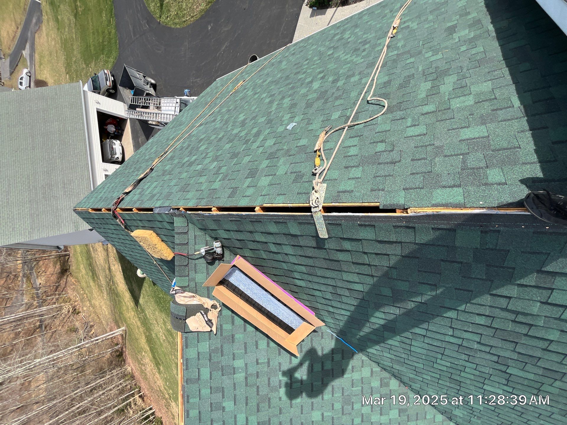 Residential Roofing Installation using Certainteed Landmark Pro Shingles by Fahey Roofing + Contracting