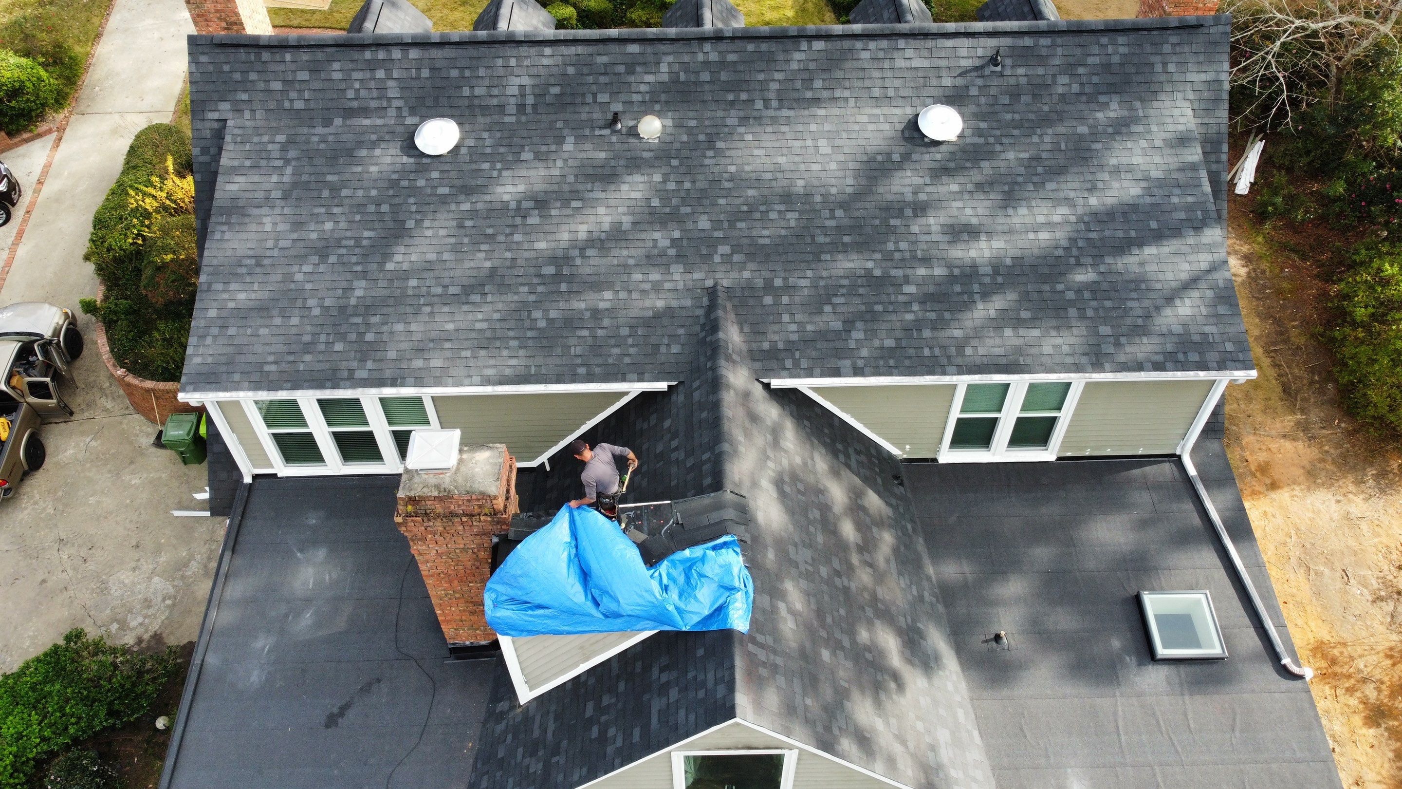 Roof Replacement using Owens Corning Oakridge Architectural Shingles by Midlands Roofing & Exteriors