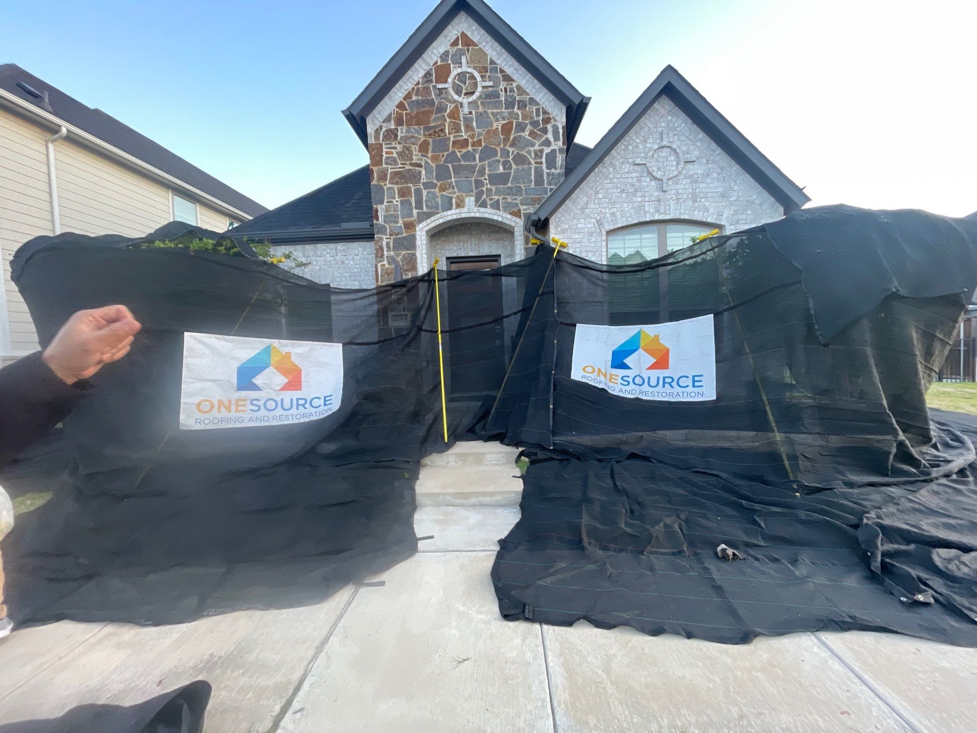 Residential Roofing Installation using Malarkey Highlander Brilliant Black by OneSource Roofing and Restoration