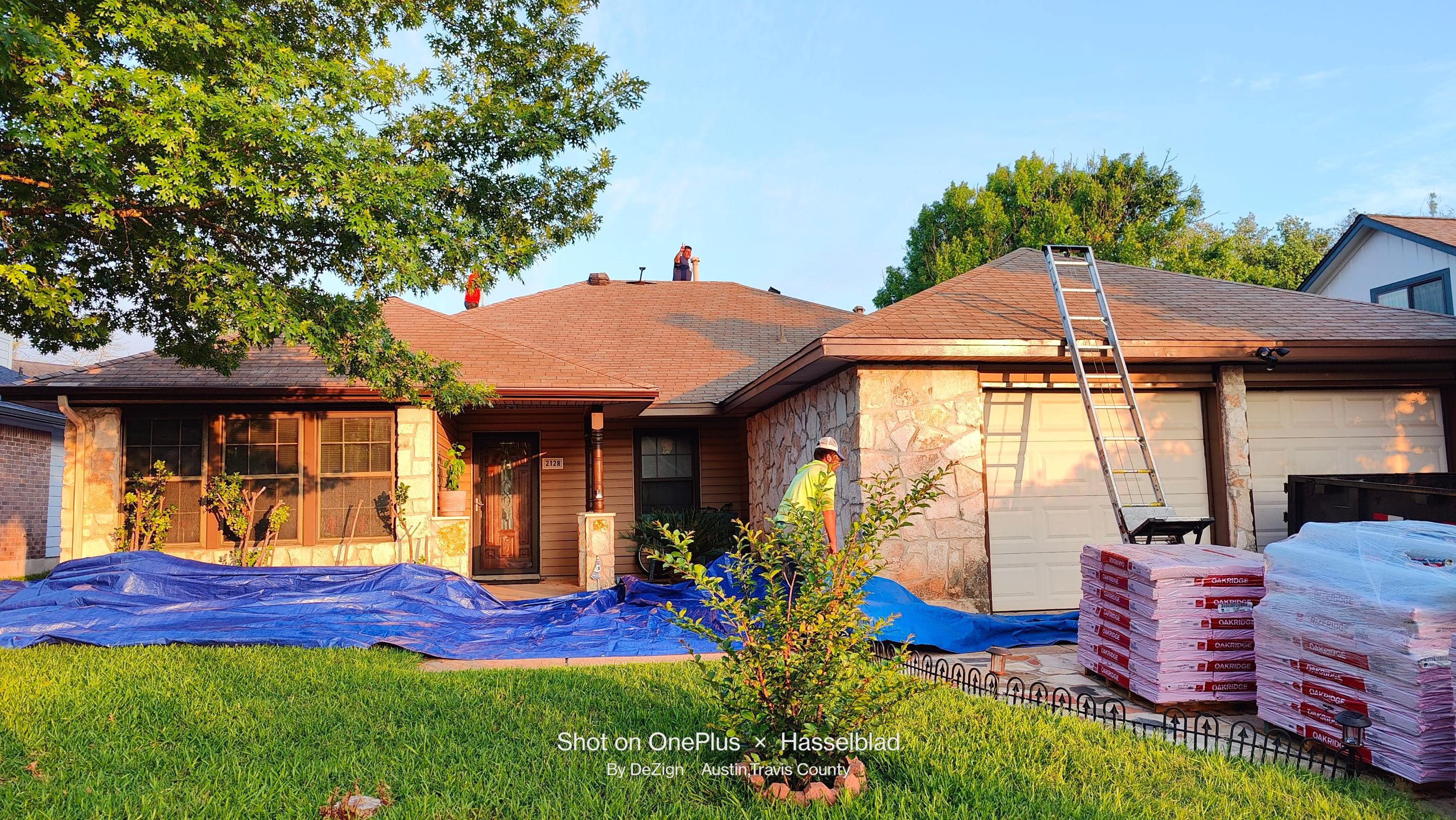 Residential Roofing Installation using Owens Corning Oakridge Onyx Black by DeZign Roofing & Exteriors