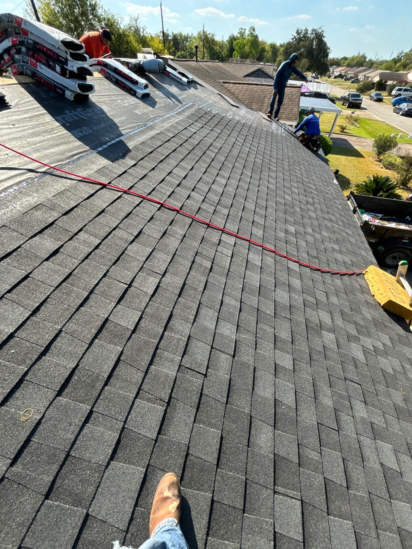 Residential Roofing Installation using Owen's Corning Duration (Lifetime) Shingles by Roof Repair Company