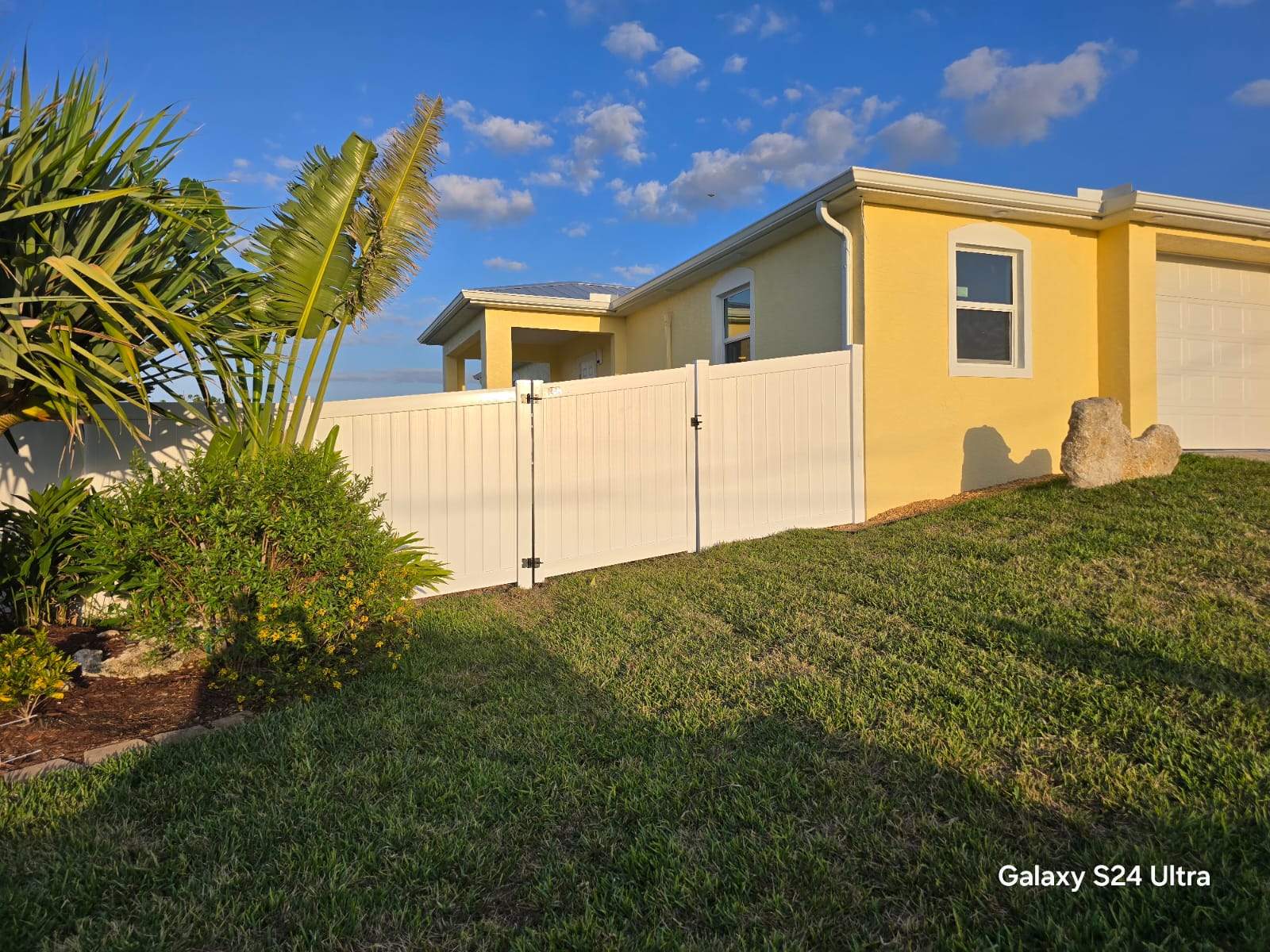 Vinyl Privacy Fence and Porch Railing Installation in Port Charlotte by True Fence LLC