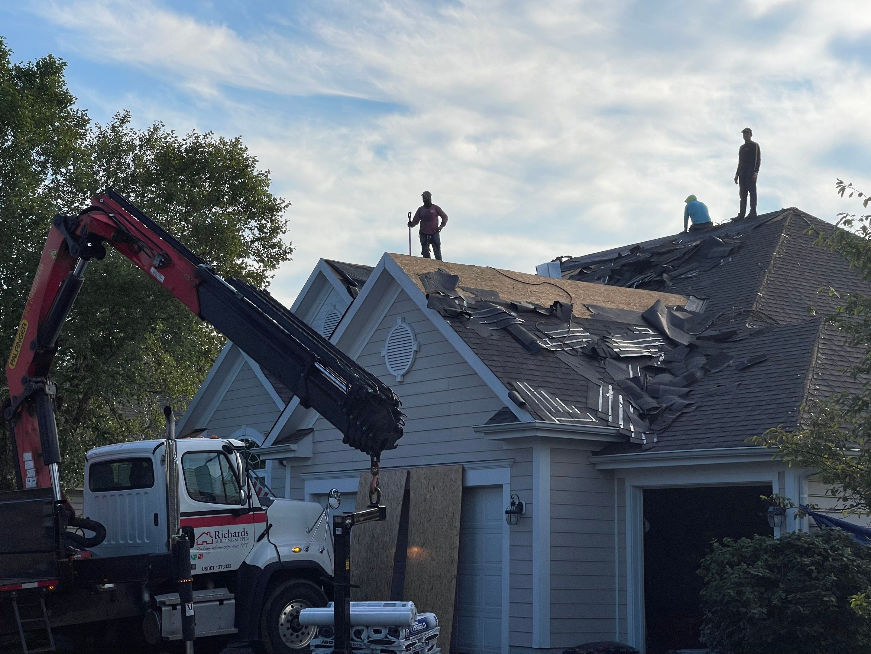Residential Roofing Installation using IKO dimensional shingles by SOS Home Ohio 