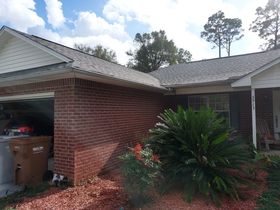 Gutter Installation using K-Style Seamless Gutters in Milton FL by Gutter Professors