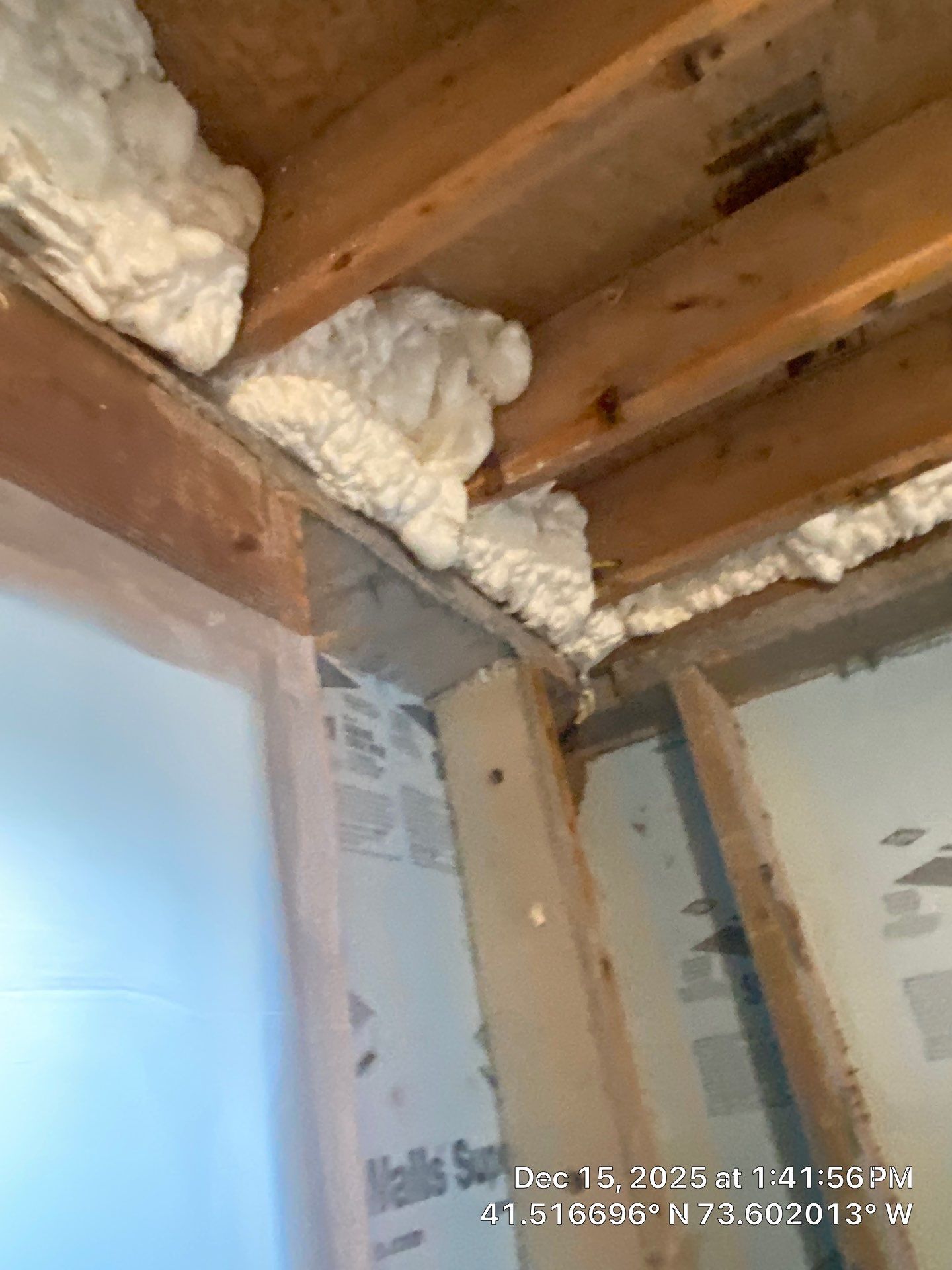 Attic Insulation using open cell spray foam by NYS Foam & Energy