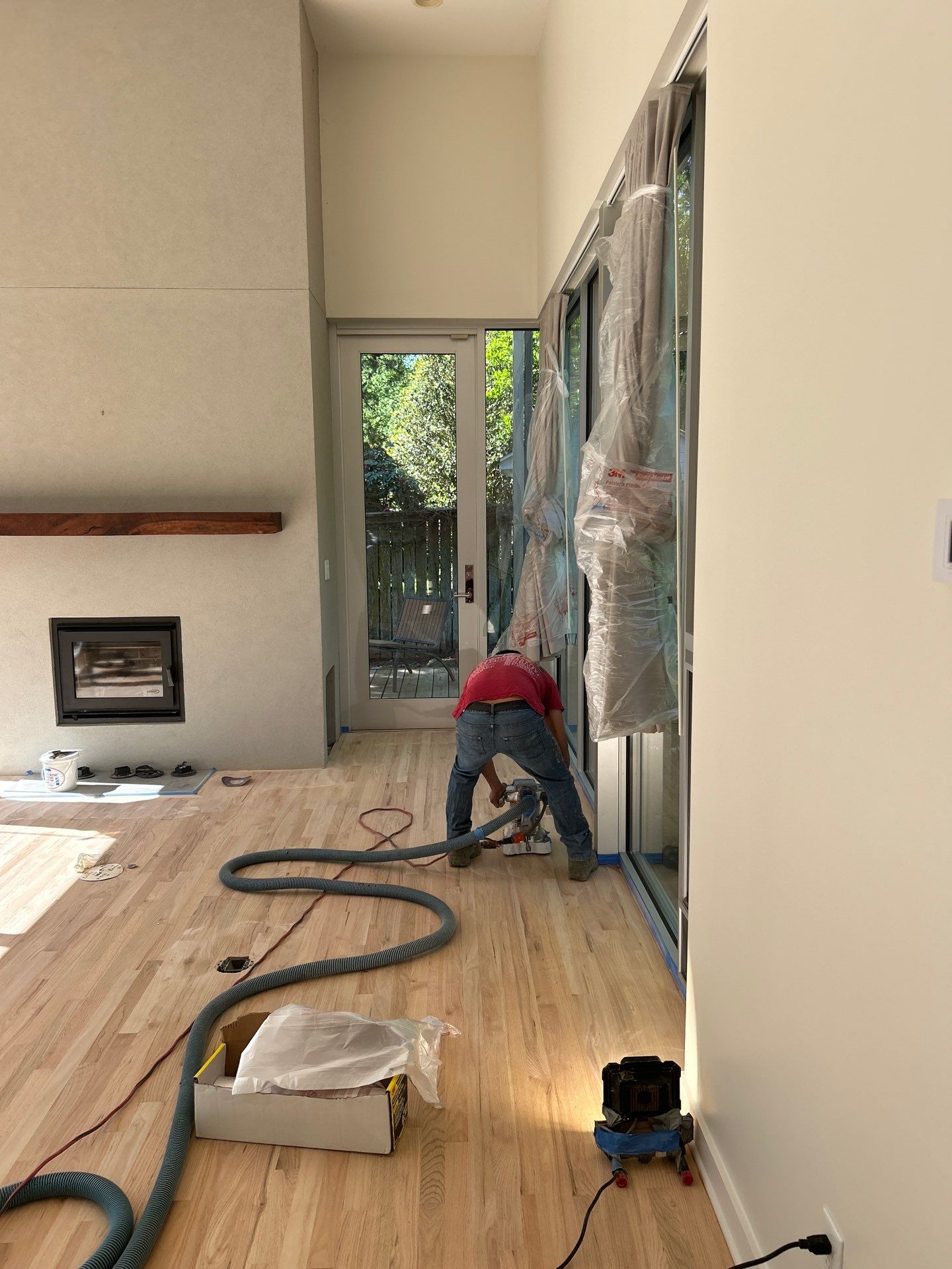 Natural Red Oak floor refinish by Footprints Floors of East Atlanta