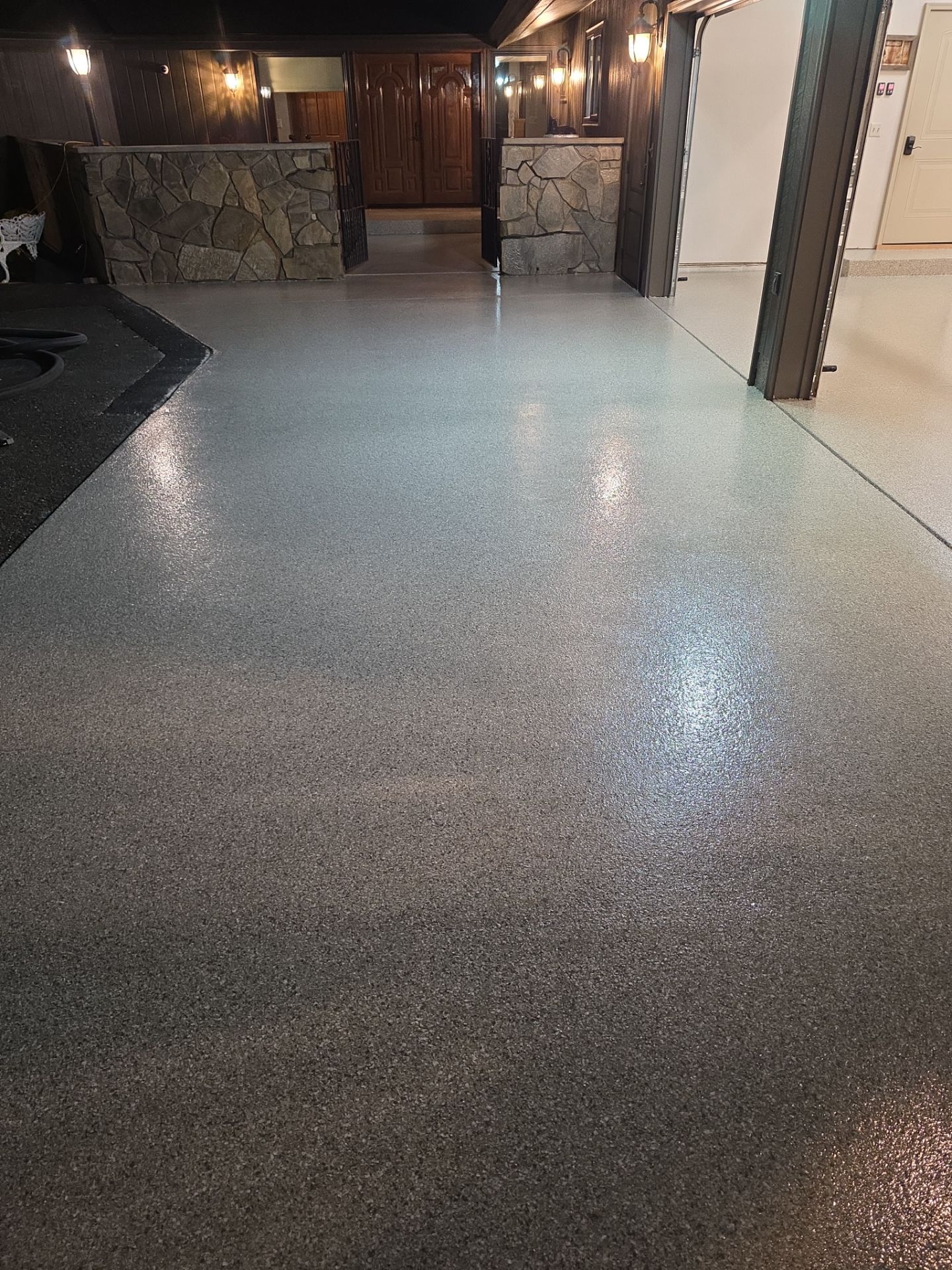 Garage and Entryway Concrete Coating Transformation in Clarkston Washington by Croc Coatings, LLC