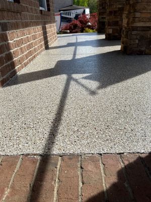 Patio Floor Coating using Creekbed