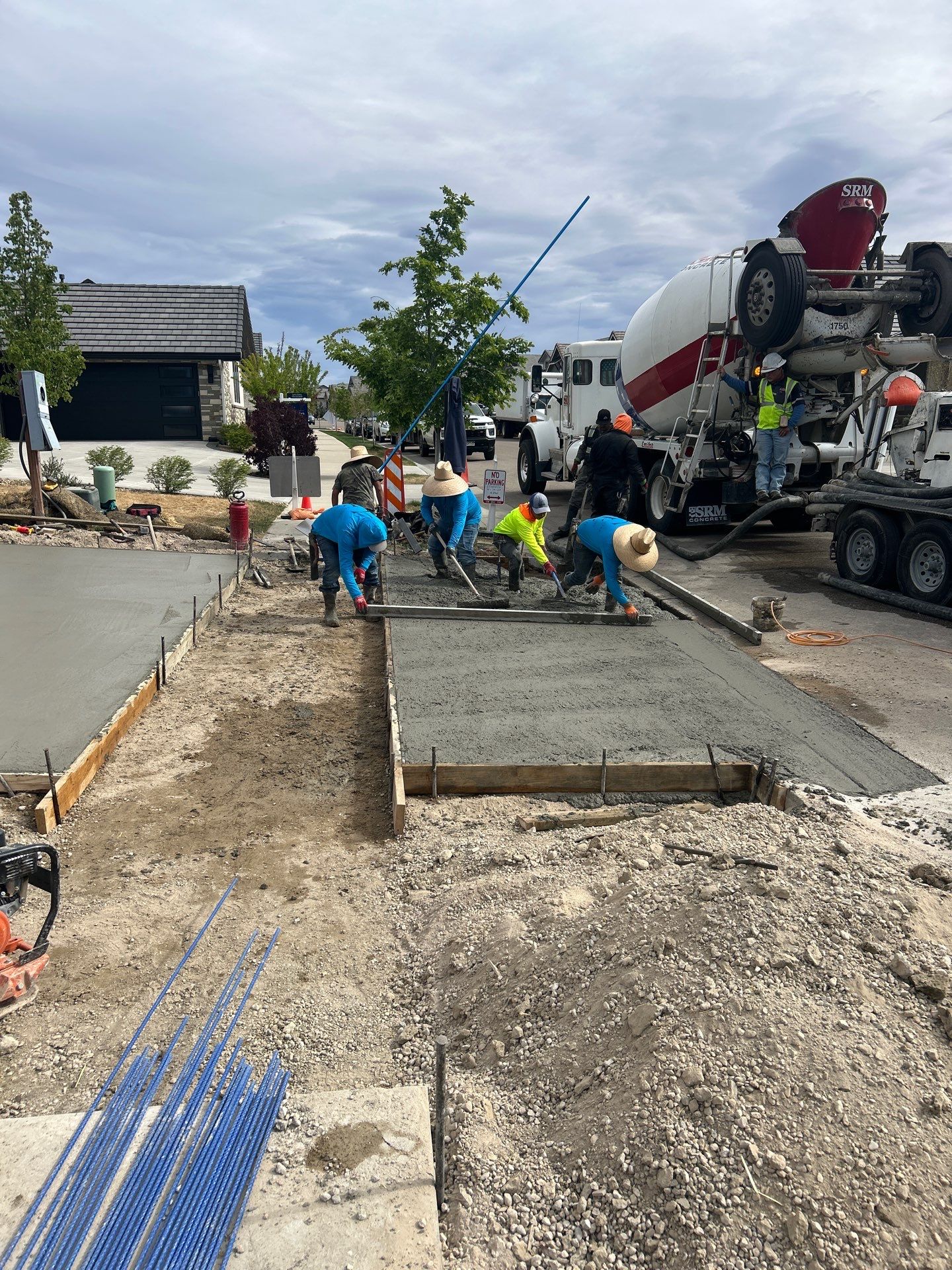Stamped Concrete Patio and Custom Walkway Installation in Berthoud, Colorado by Center Line Concrete