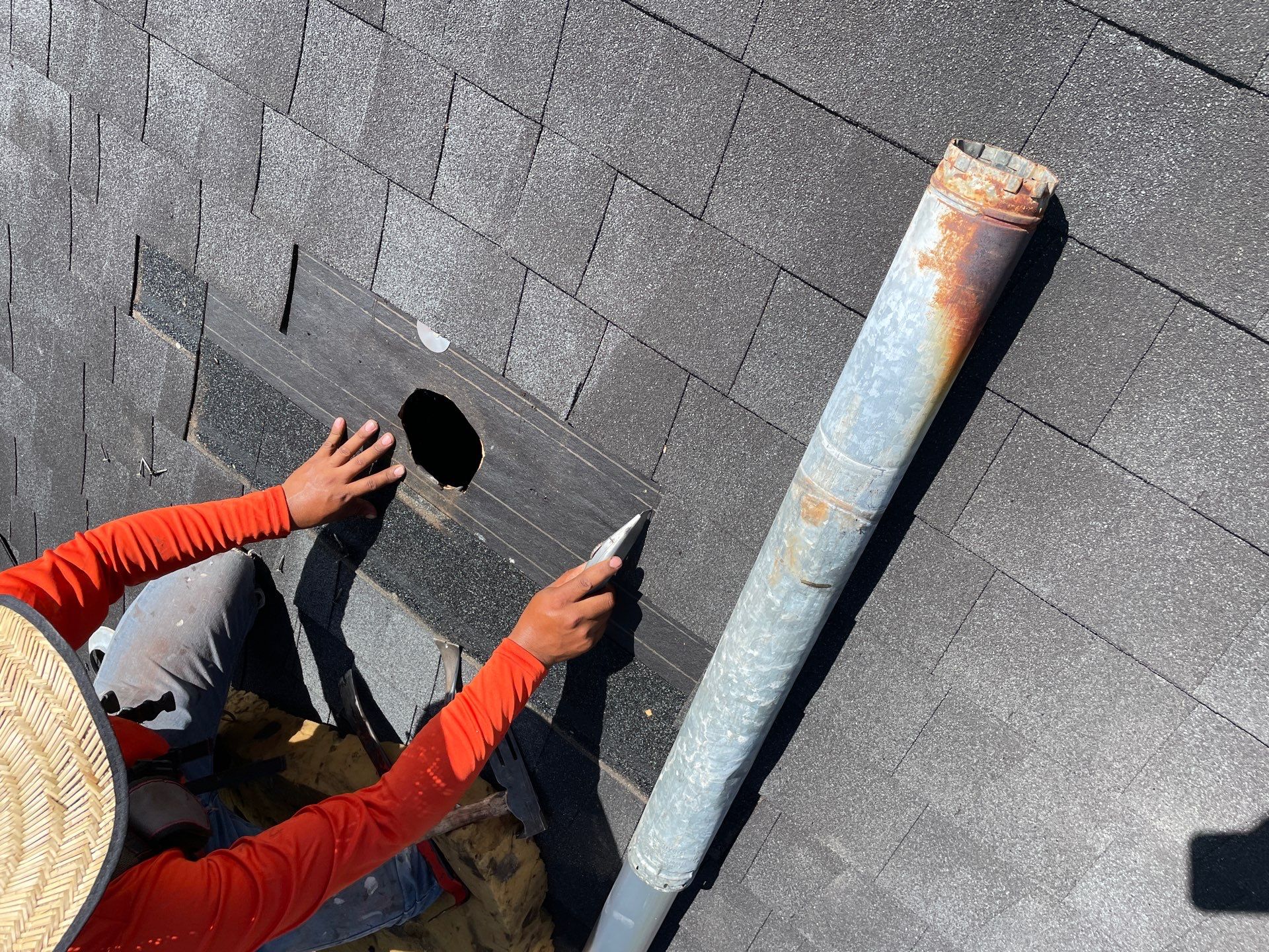 Hail Damage using Owen's Corning Duration (Lifetime) Shingles by Roof Repair Company