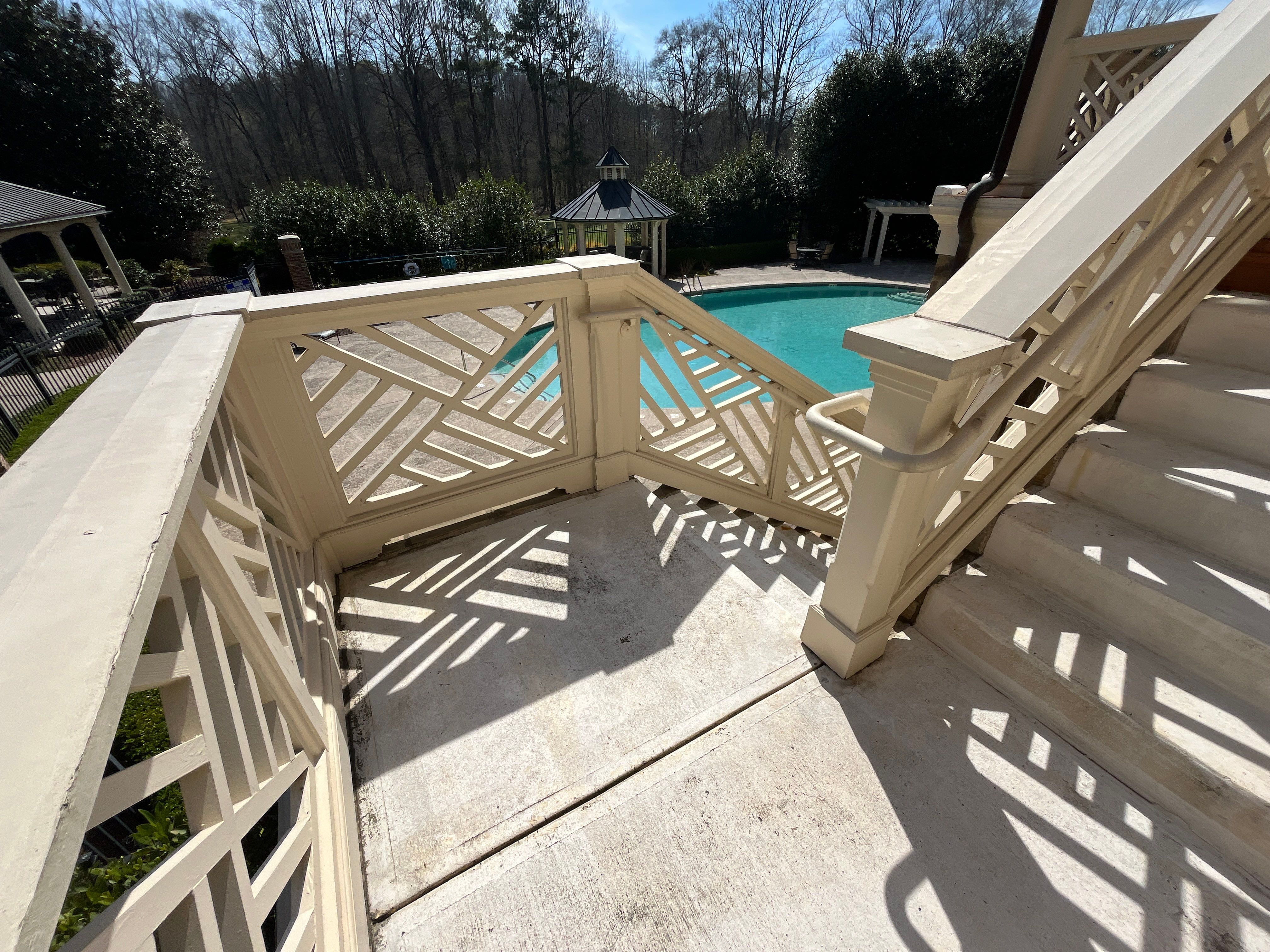 Alpharetta, GA Trex Deck Floor Resurface, Steel Railing Install, and Metal Roof Replacement by Nelson Exteriors 