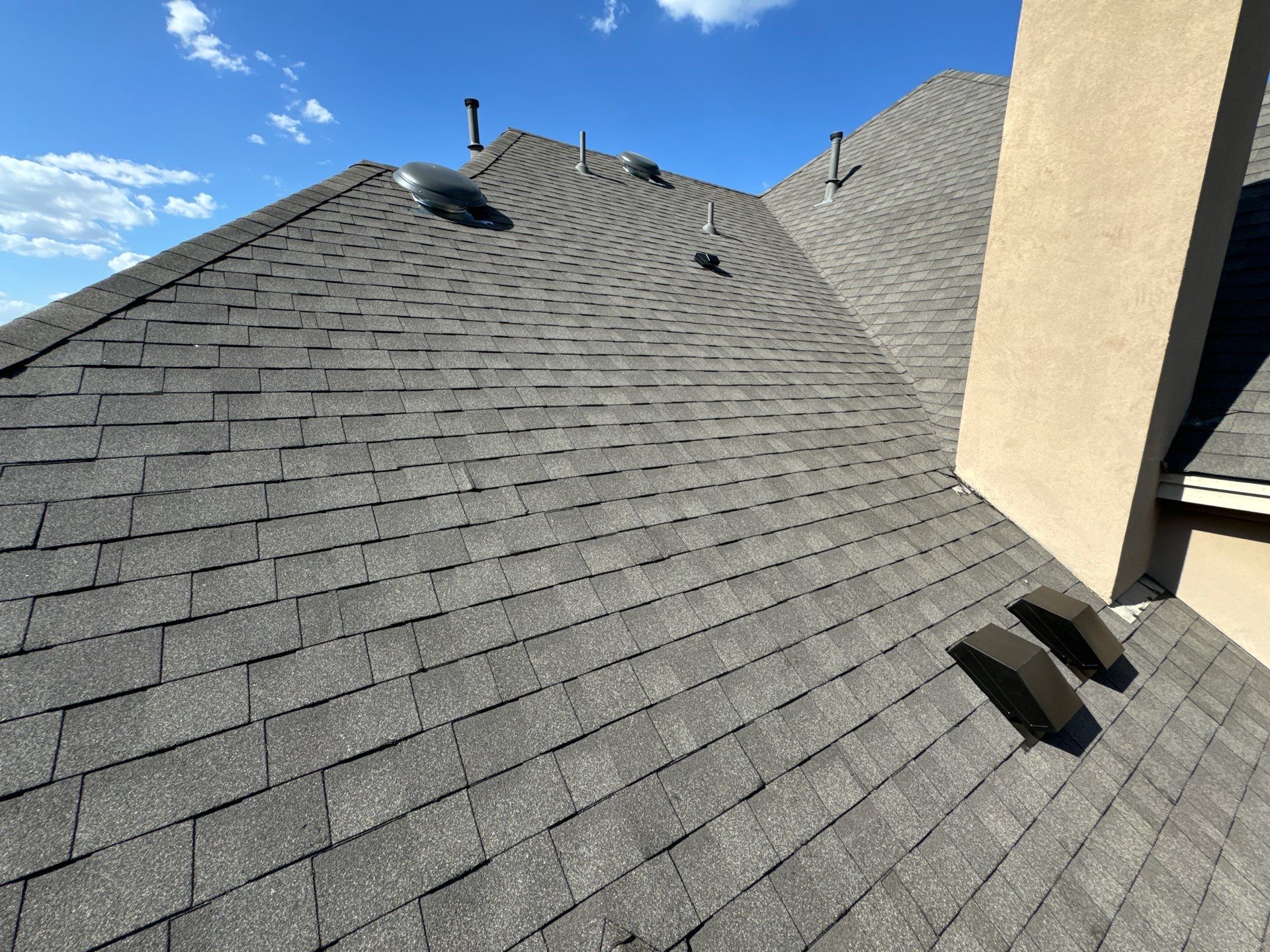 Residential Roofing Installation using IKO, Cambridge in Weathered Wood by Oakwood Roofing and Construction, LLC