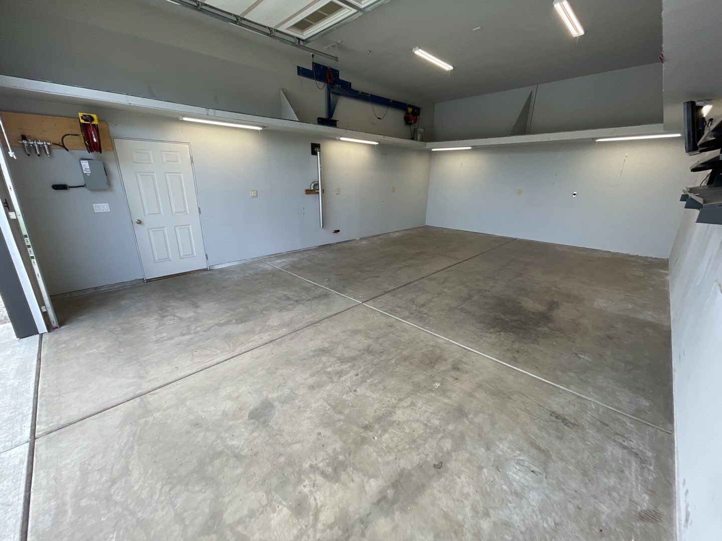 Garage Transformation using Slate Stone by Croc Coatings, LLC