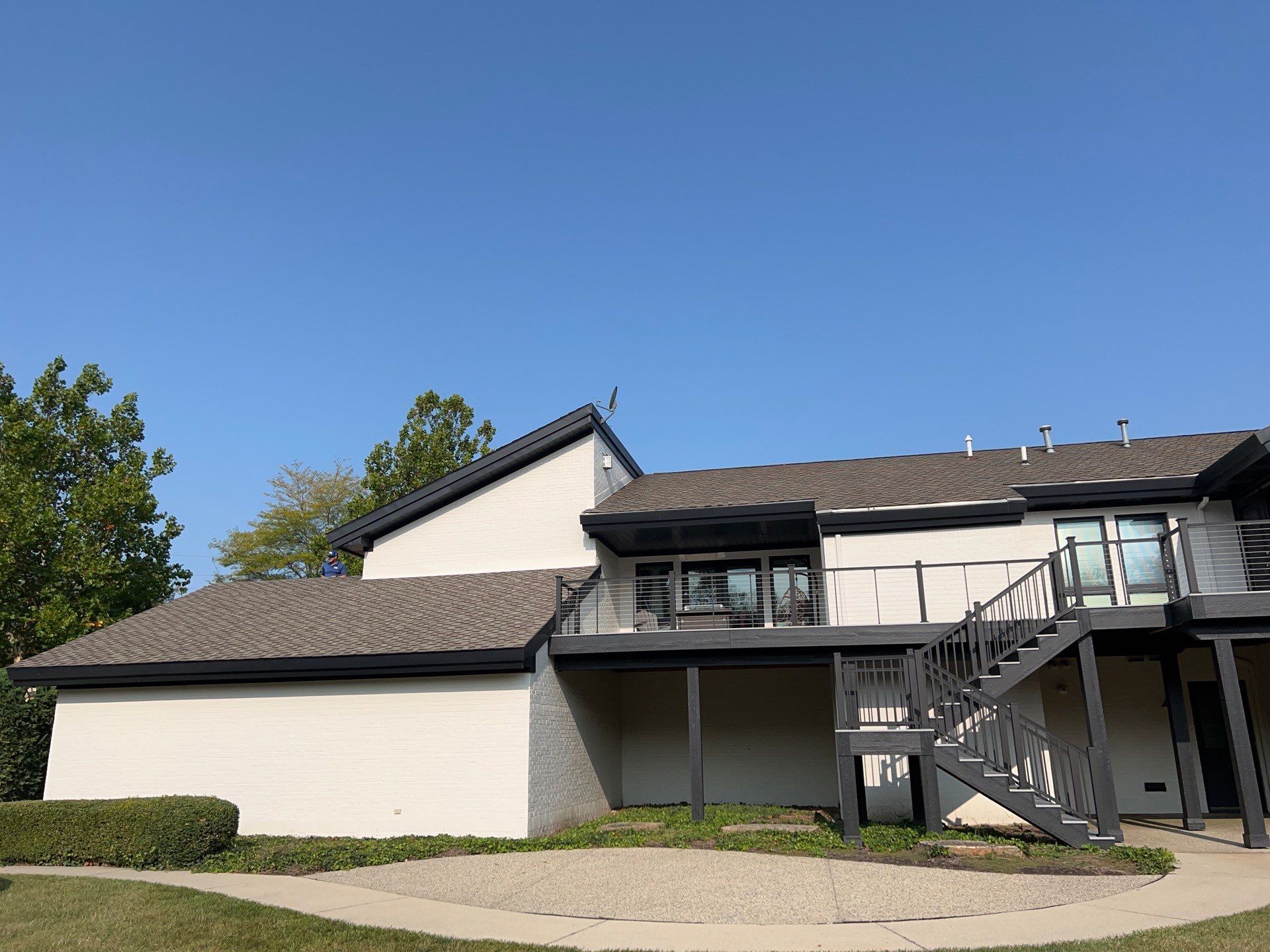 Black Frost Metal Shake Roof & Modern Exterior Renovation – Fort Wayne, IN by 4Ever Metal Roofing