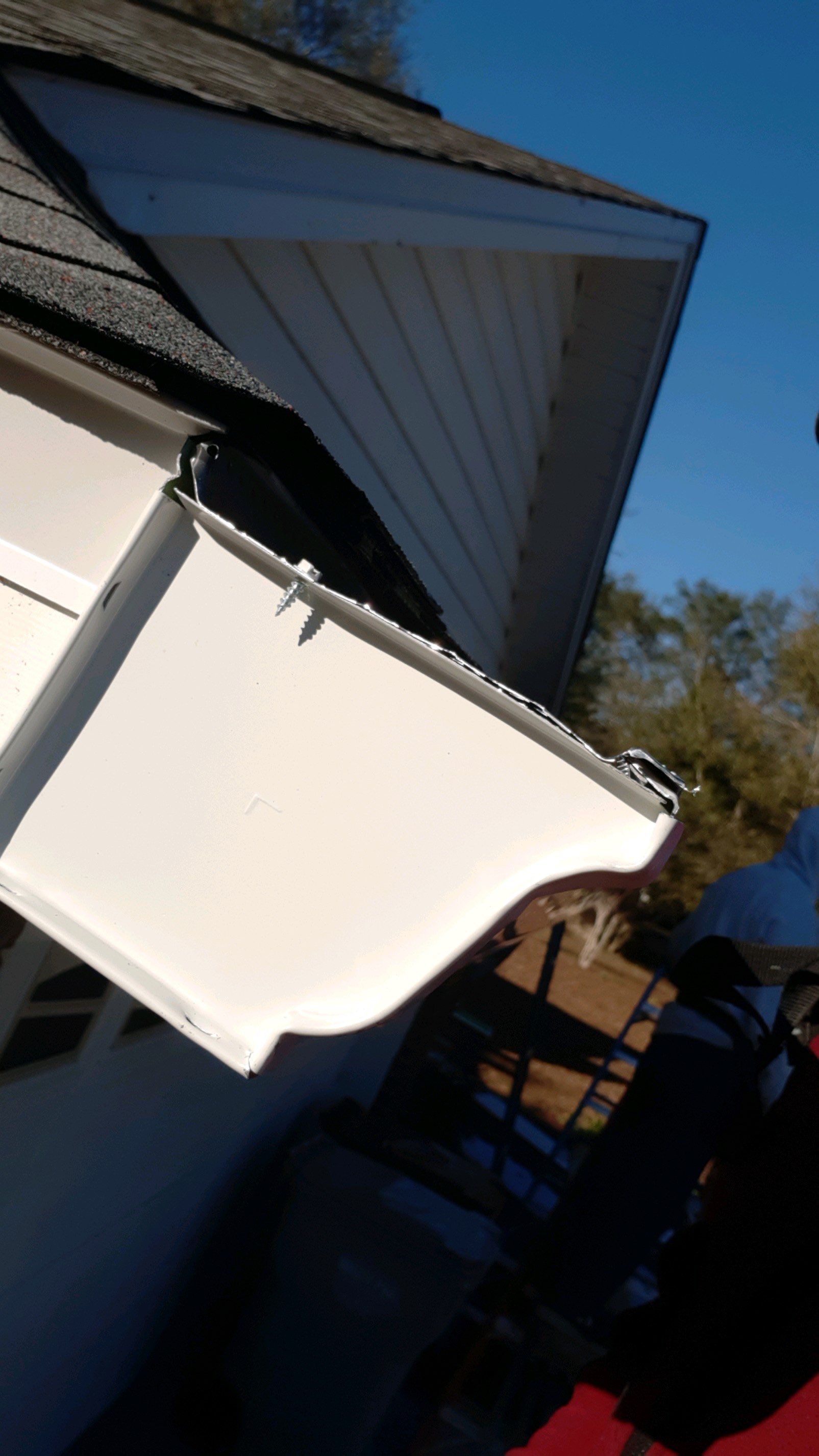 Gutter Installation using K-Style Seamless Gutters by Gutter Professors
