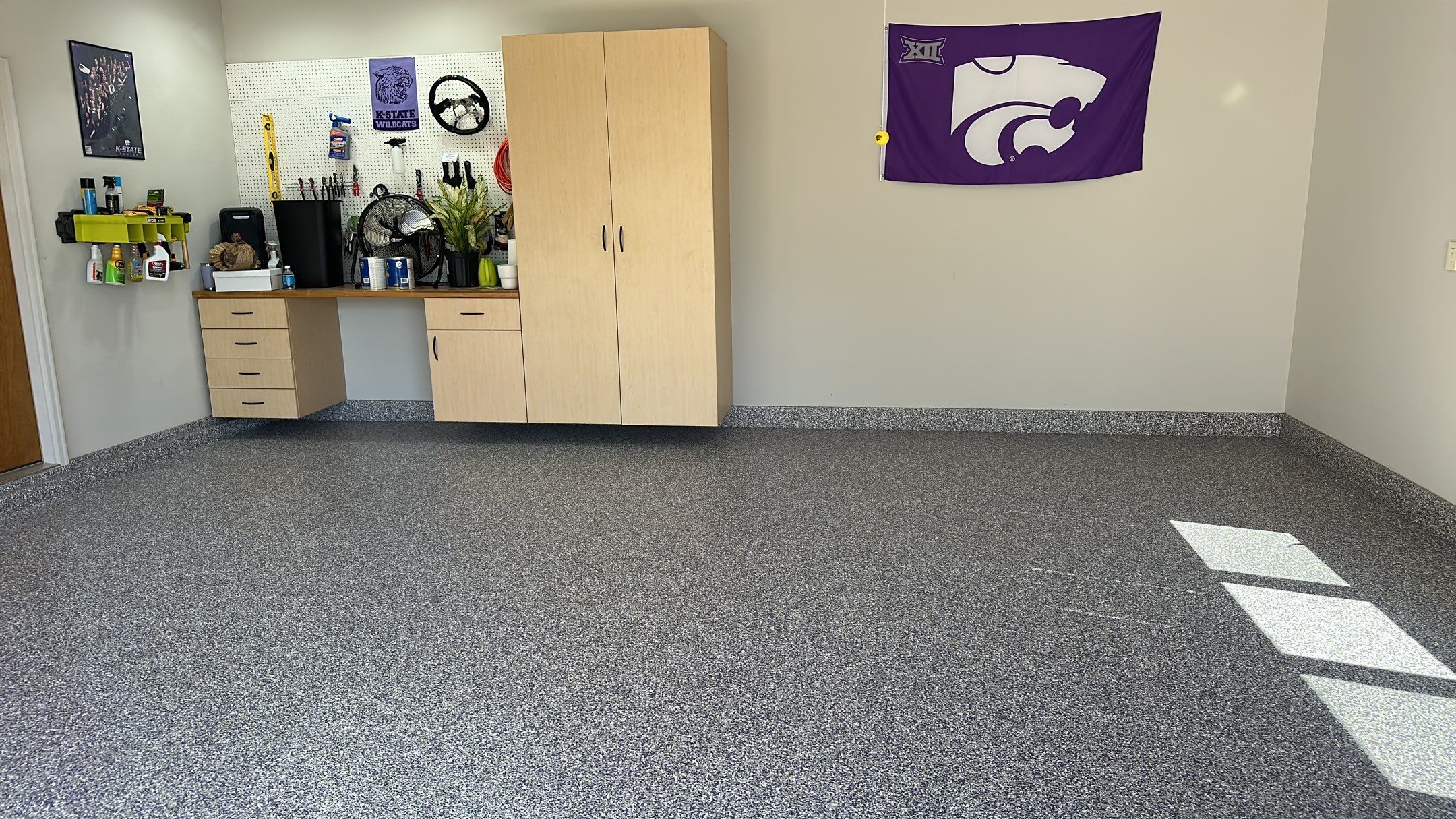 Check out The Purple In This Floor by Banner Garage