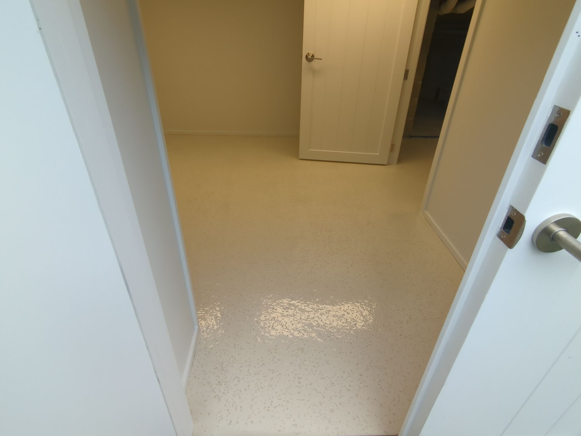 Luxury Home Concrete Floor - Epoxy & Flakes Finish - Stone Harbor, NJ by FreshCoat Works LLC