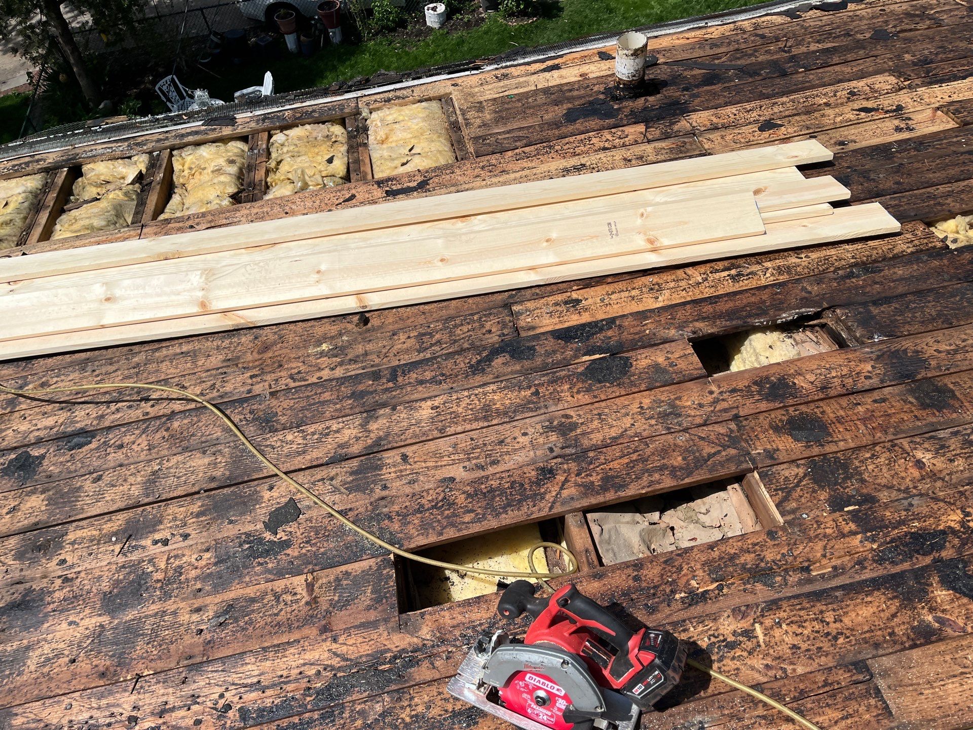 Roof replacement and interior repair by wind damage by Just Brilliant Restoration JBR