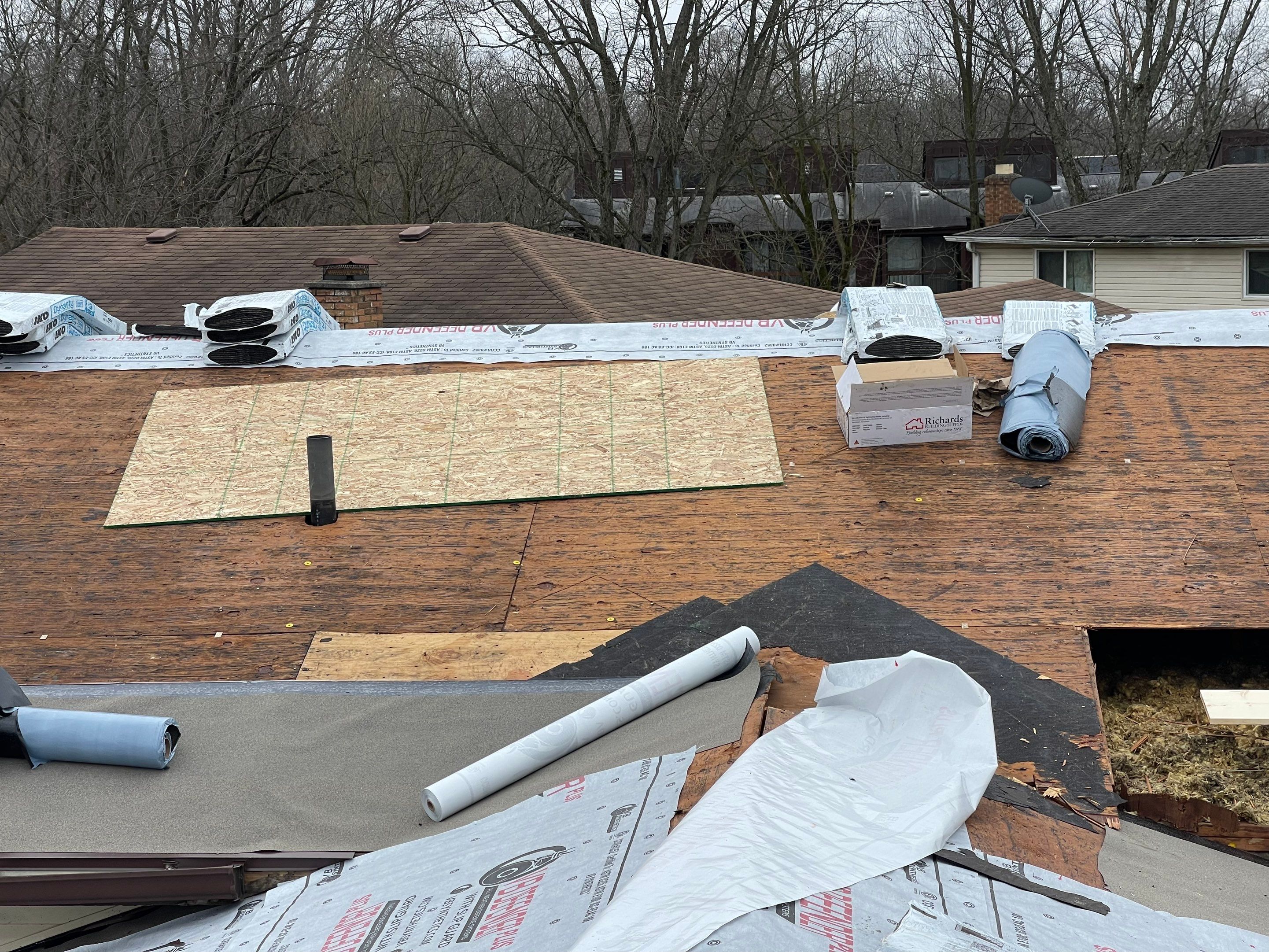 Residential Roofing Installation using IKO dimensional shingles by SOS Home Ohio 
