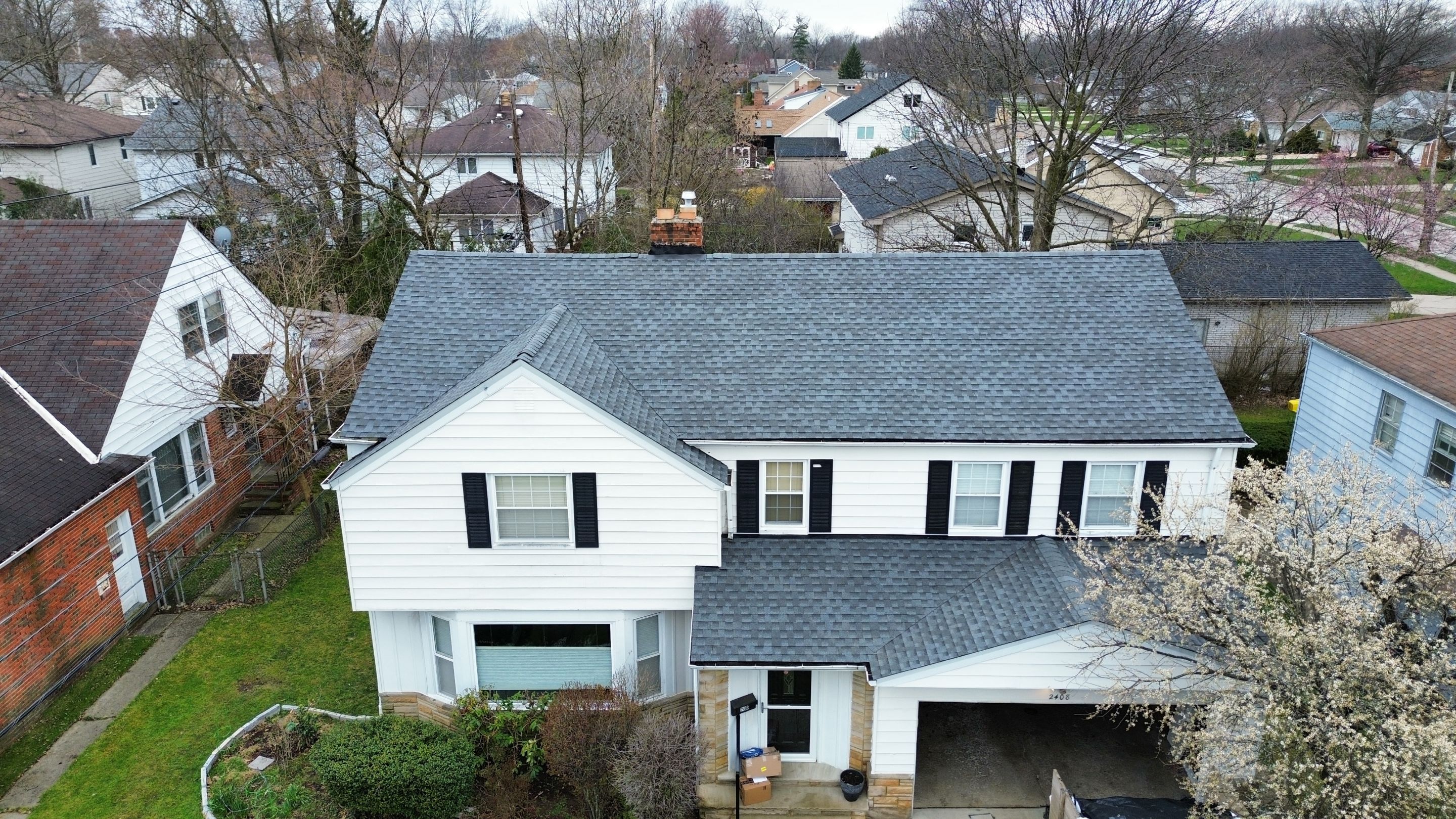 University Heights - Storm Restoration Roof Replacement using GAF HDZ Pewter Gray by Atlas Roofing & Restoration