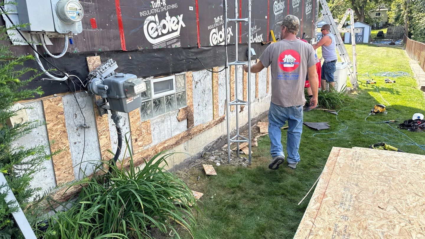 Siding Replacement using Alside Charter Oak D4.5" Cape Cod Grey by 180 Contractors