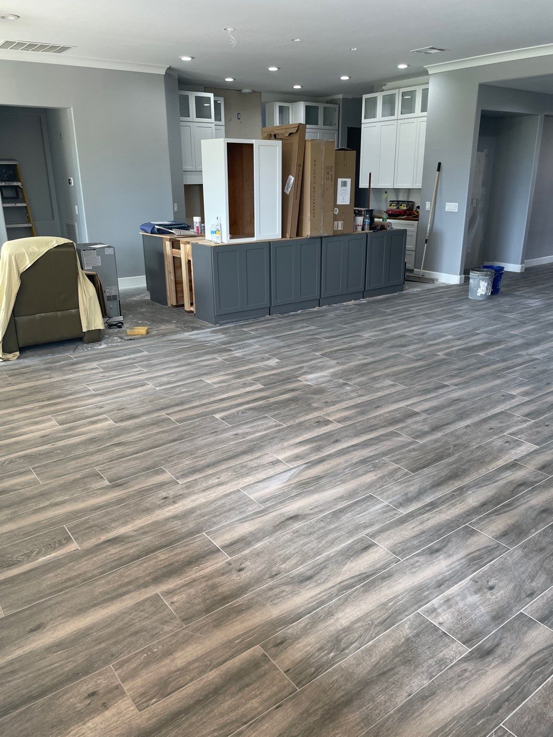 Home Remodel Using Multiple Materials  by Footprints Floors of Chandler 