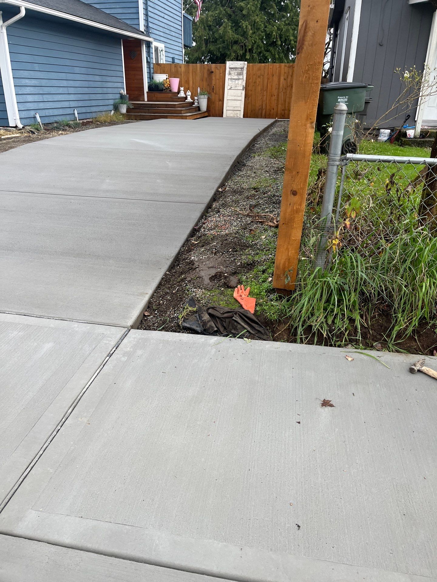 Concrete Driveway & Landscaping Project | Everett by Jireh Asphalt & Concrete Inc 