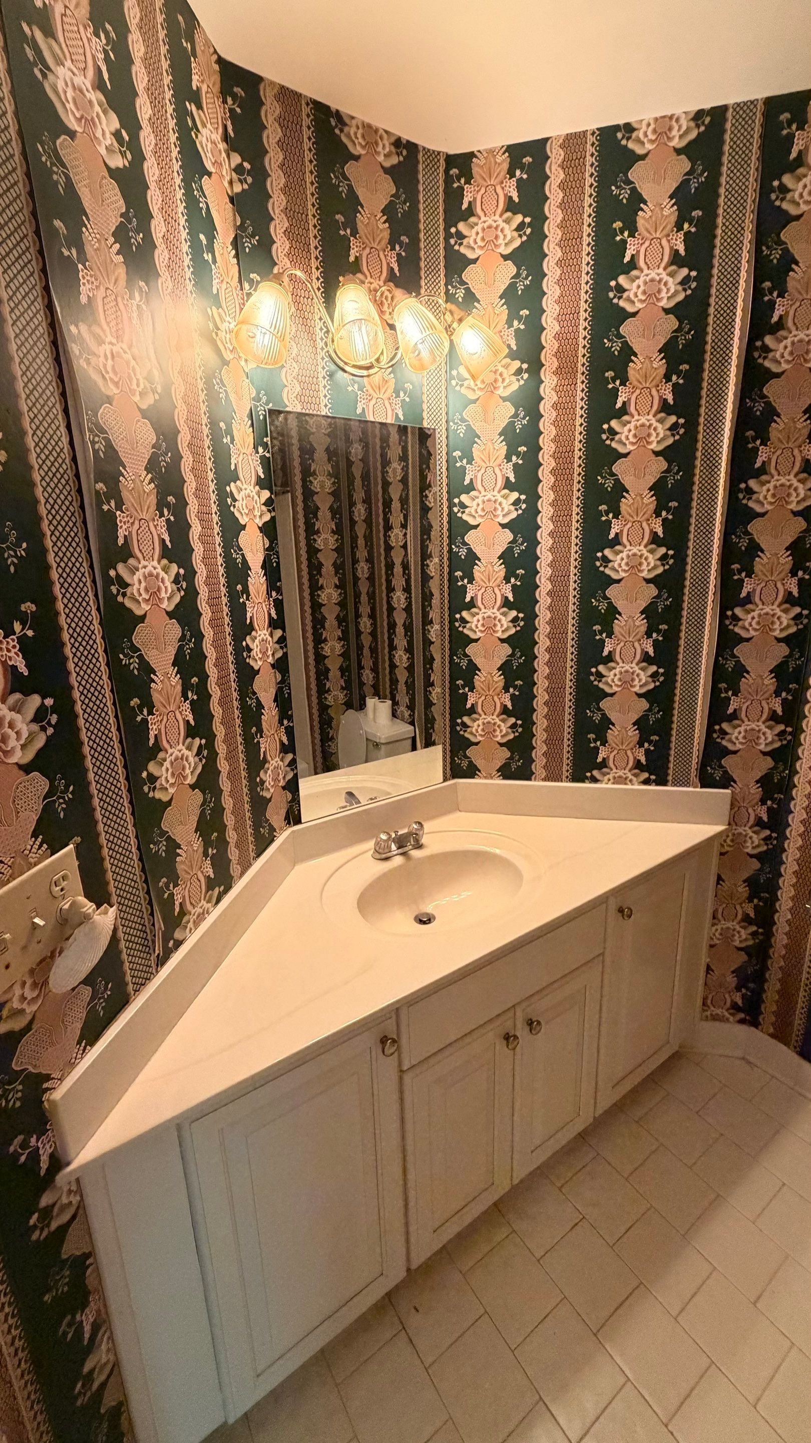 Modern Bathroom Remodel With Quartz Countertops and Hexagonal Tile in Acworth by Swift Home Renovations
