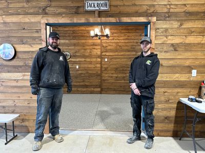 Tack Room TransFLOORmation using Pebble Beach