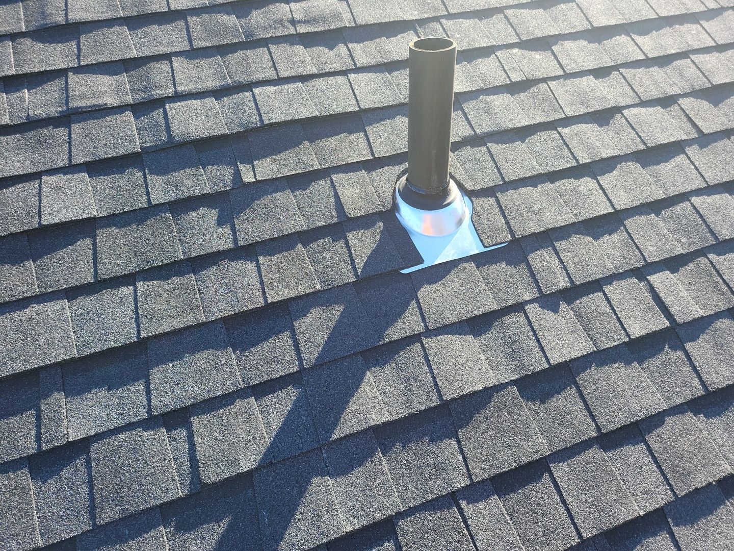 Residential Roofing Installation using Certainteed Landmark Moire Black by A Plus Exterior