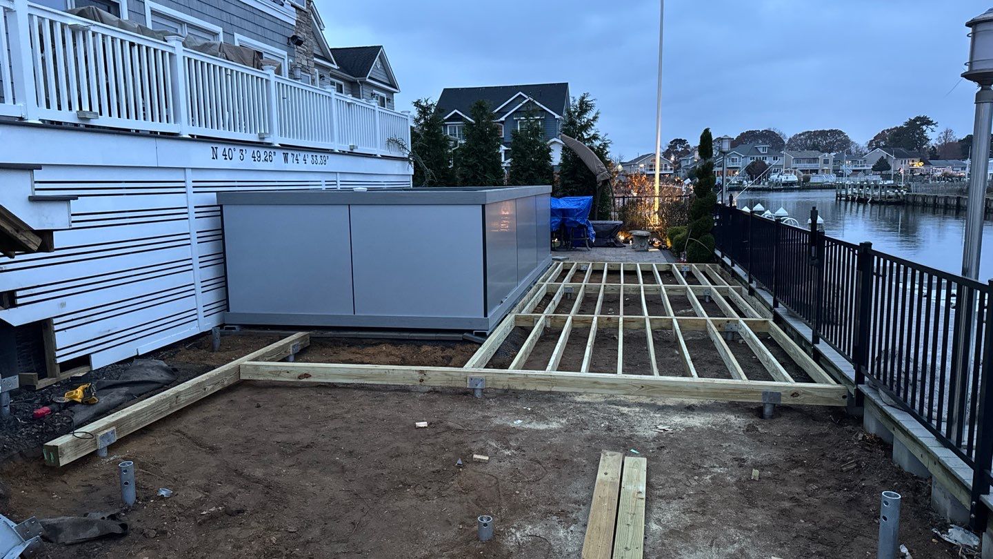 New Deck using Deckorators Venture - Color Saltwater by deck guardian