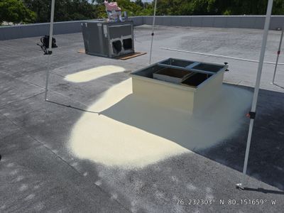 Commercial Roof Restoration and HVAC Curb Flashing in Pompano Beach