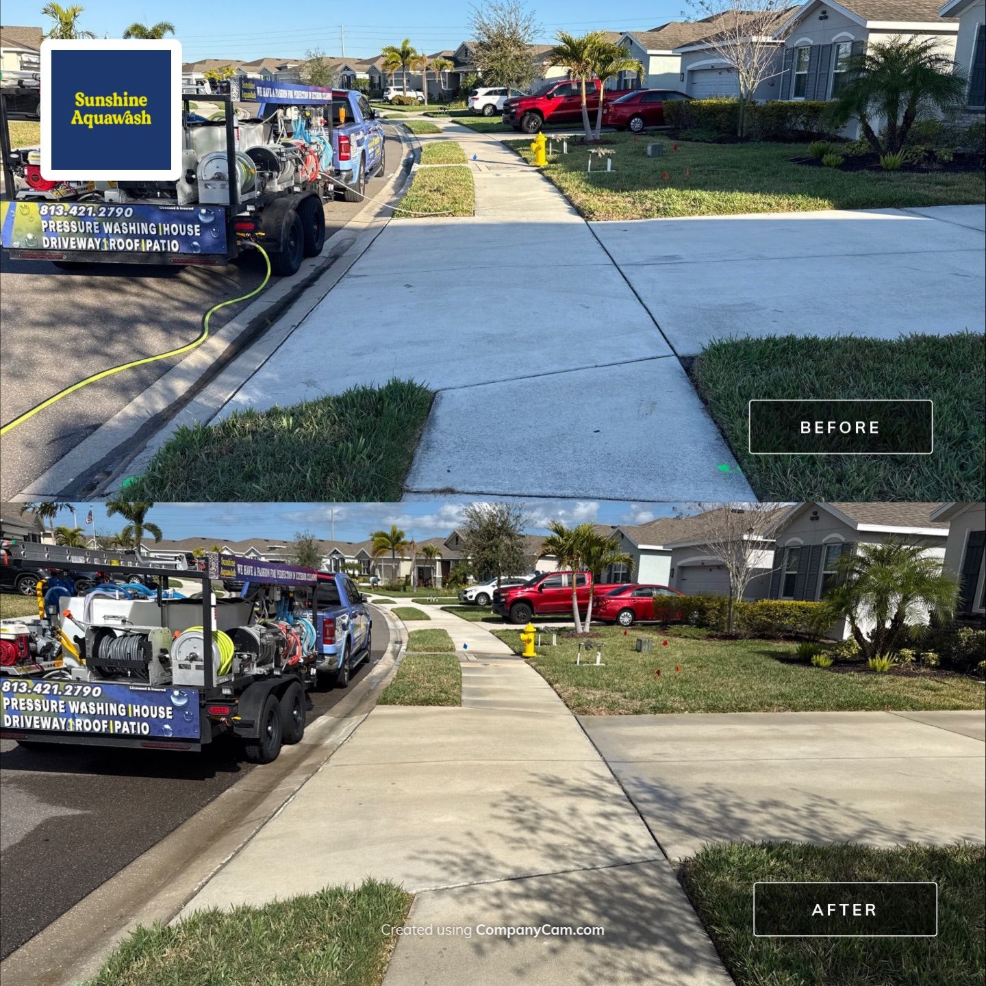 House Wash, Lanai Cleaning & Driveway Washing | Willow Walk Palmetto FL by Sunshine AquaWash