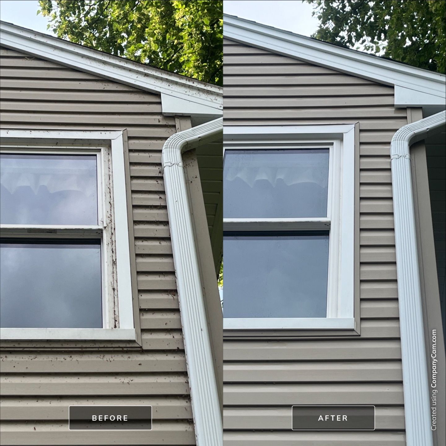 Project in Island Lake by Simmons Power & Soft Washing