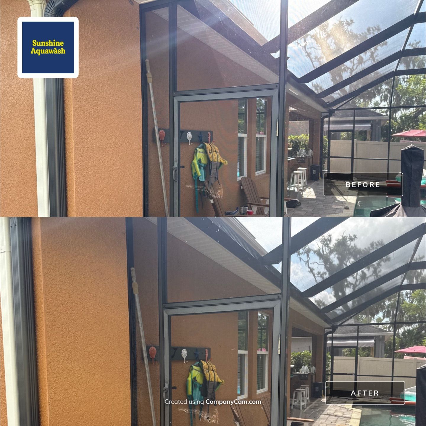 Full Exterior Cleaning – Two-Story House, Gutters, and Fence in Old Mill Preserve, Palmetto, FL by Sunshine AquaWash