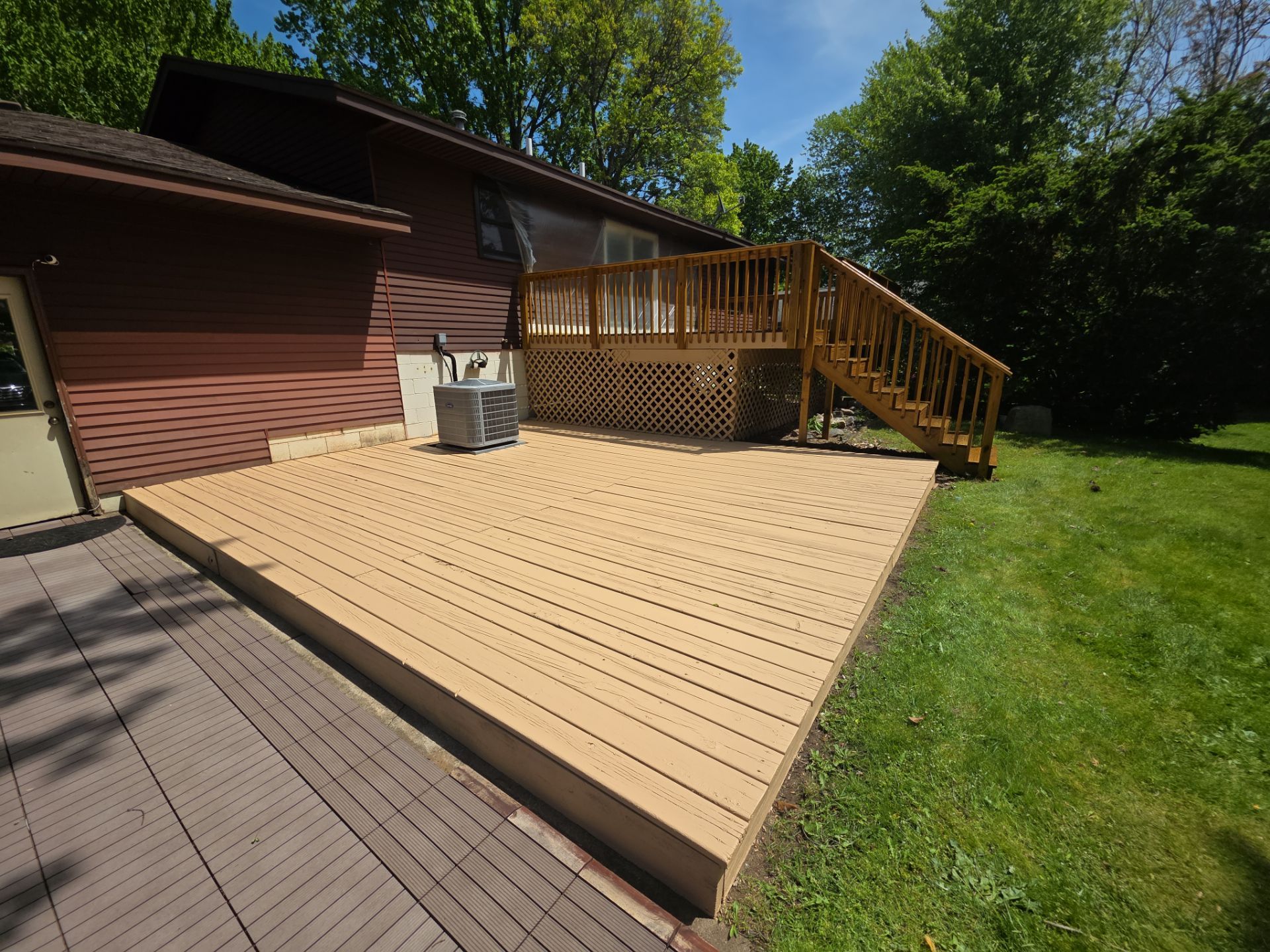 Deck Staining Project Completed in Muskegon, Michigan 49444 by Gordon Painting