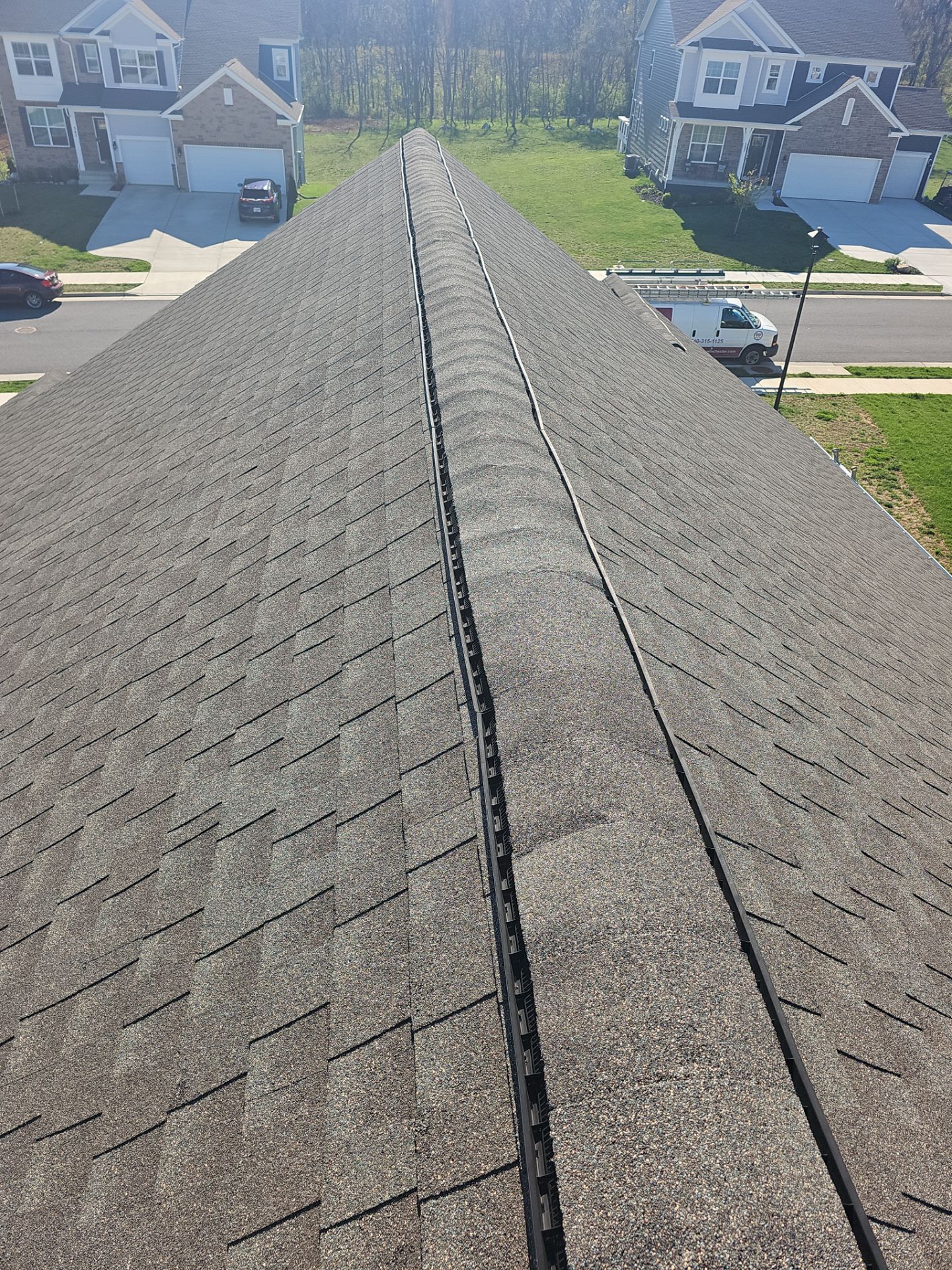 Roof Repair - Ridge Vent, Vent Flashing Boot, and Slate Vent Replacement by Winchester Roofing