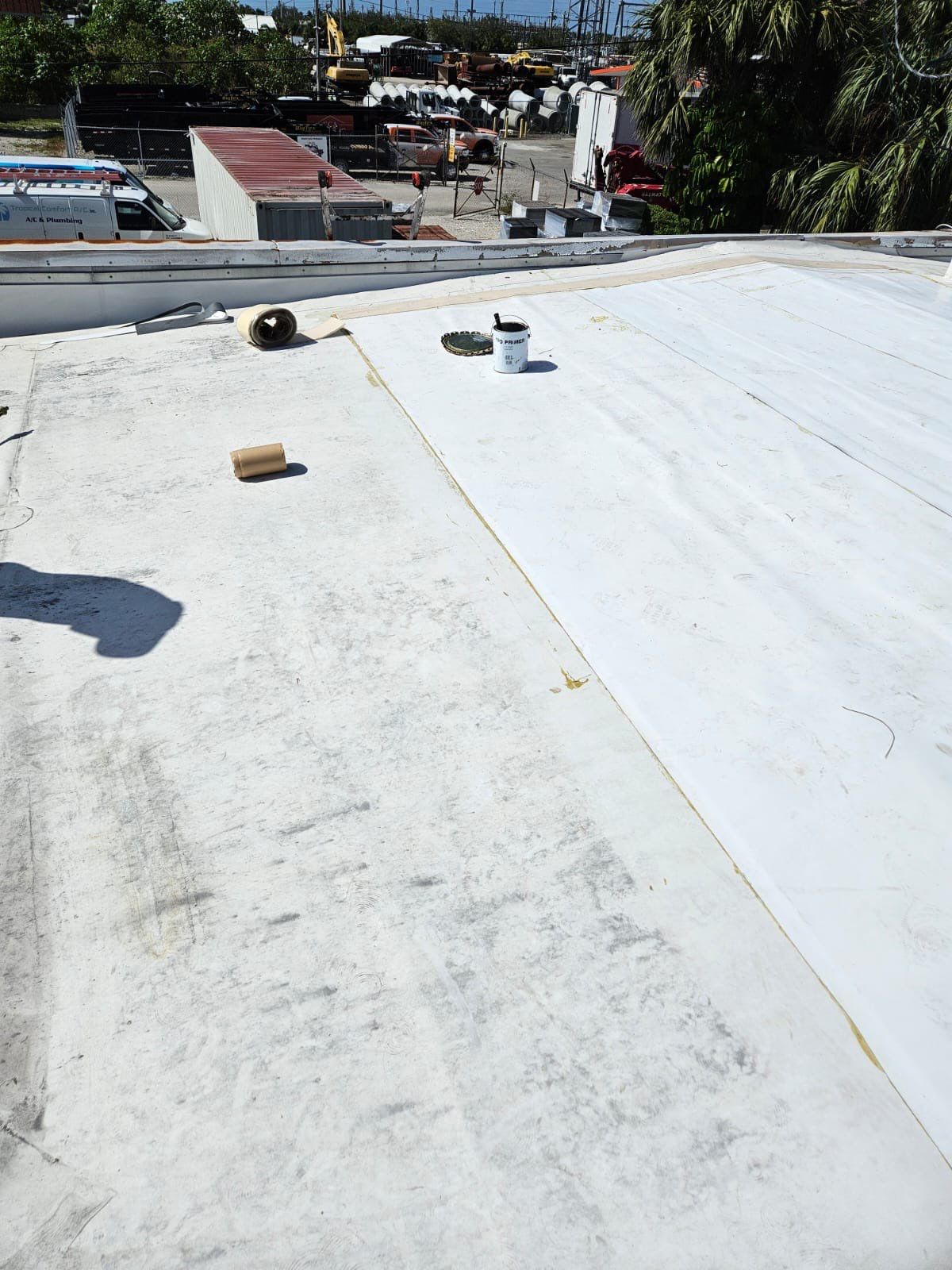 Commercial Roofing Repair using TPO and Metal Decking by Four Peaks Roofing