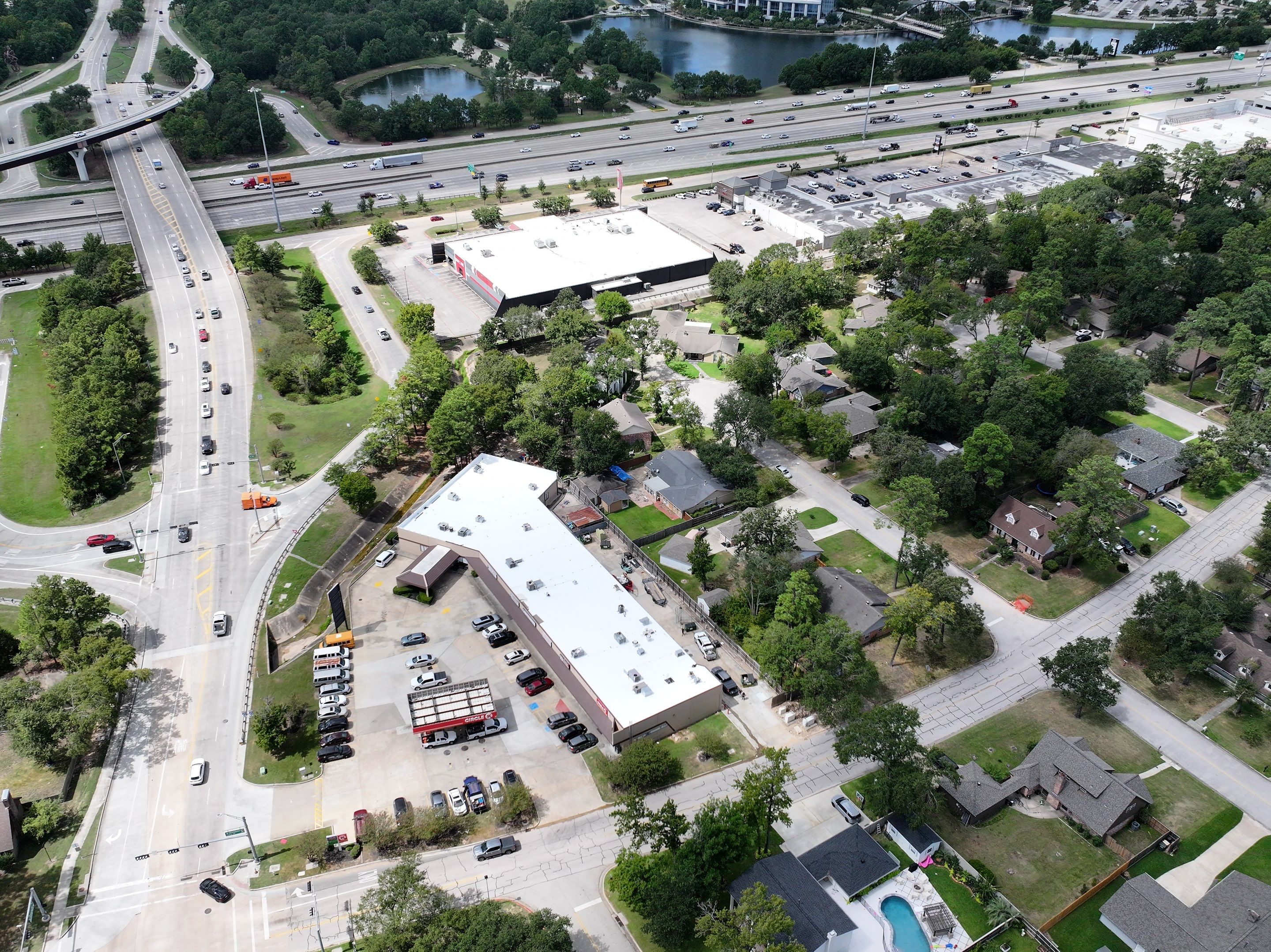 TPO Commercial Roof Replacement in The Woodlands by Abbott Roofing Company