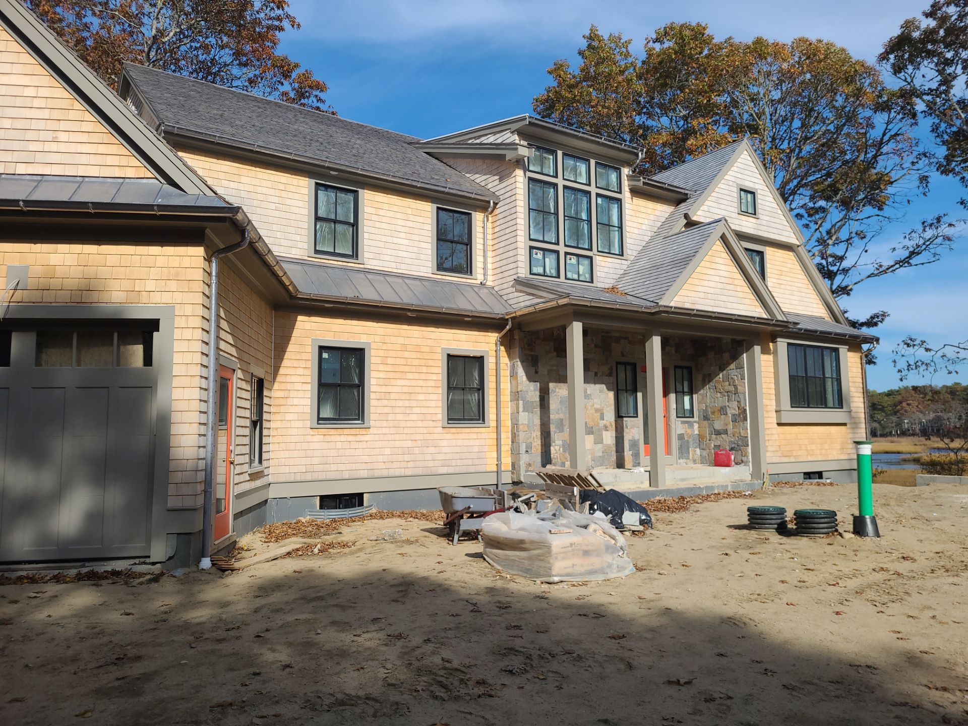 Gutter Installation using 6" Half Round Lead Coated Copper Gutter in Mashpee, MA by Gutter Pro Enterprises