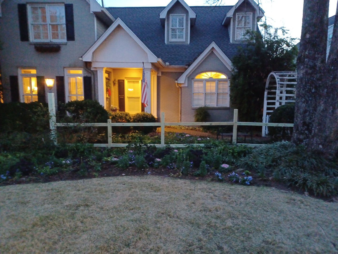 Montcrest - Fence by Pillar and Pine